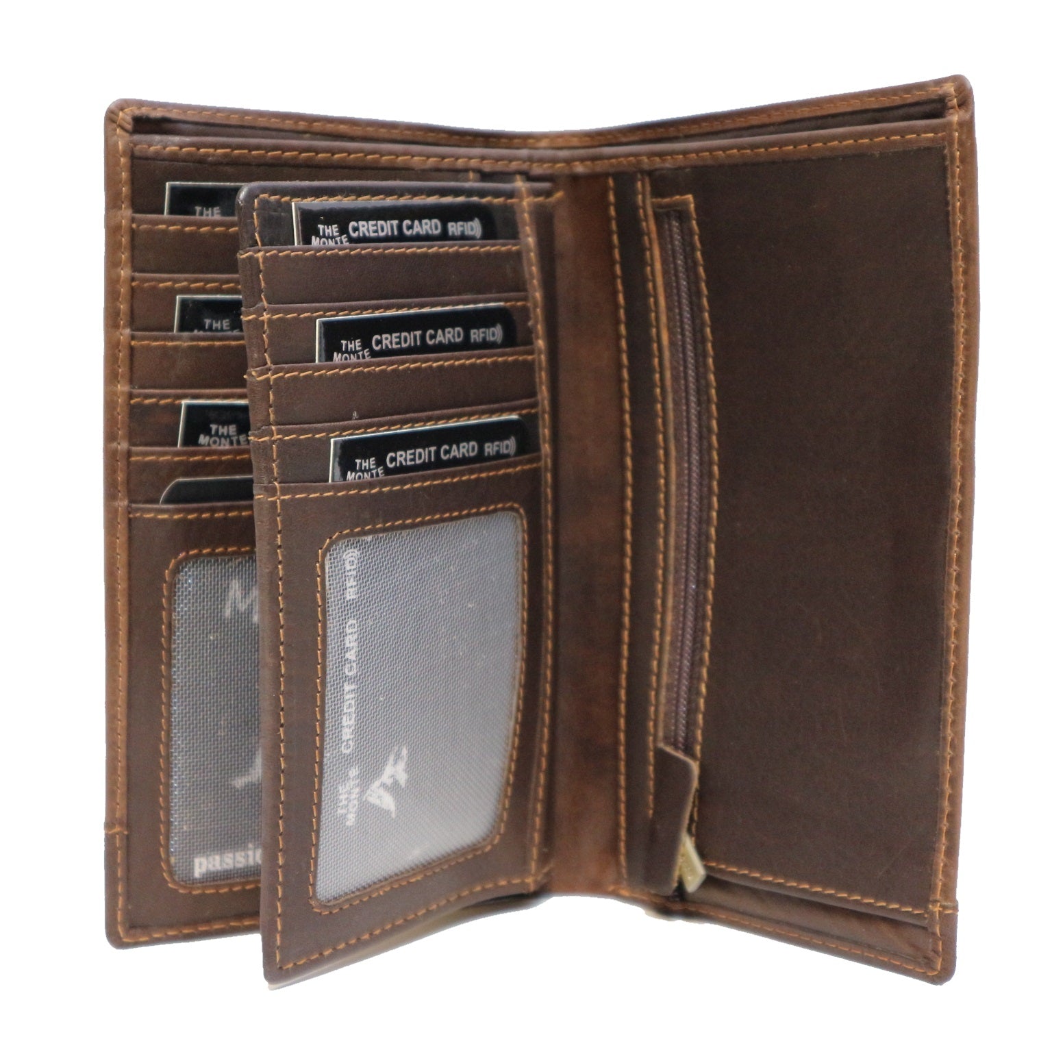 Lommebok | Stor | Brun | The Monte