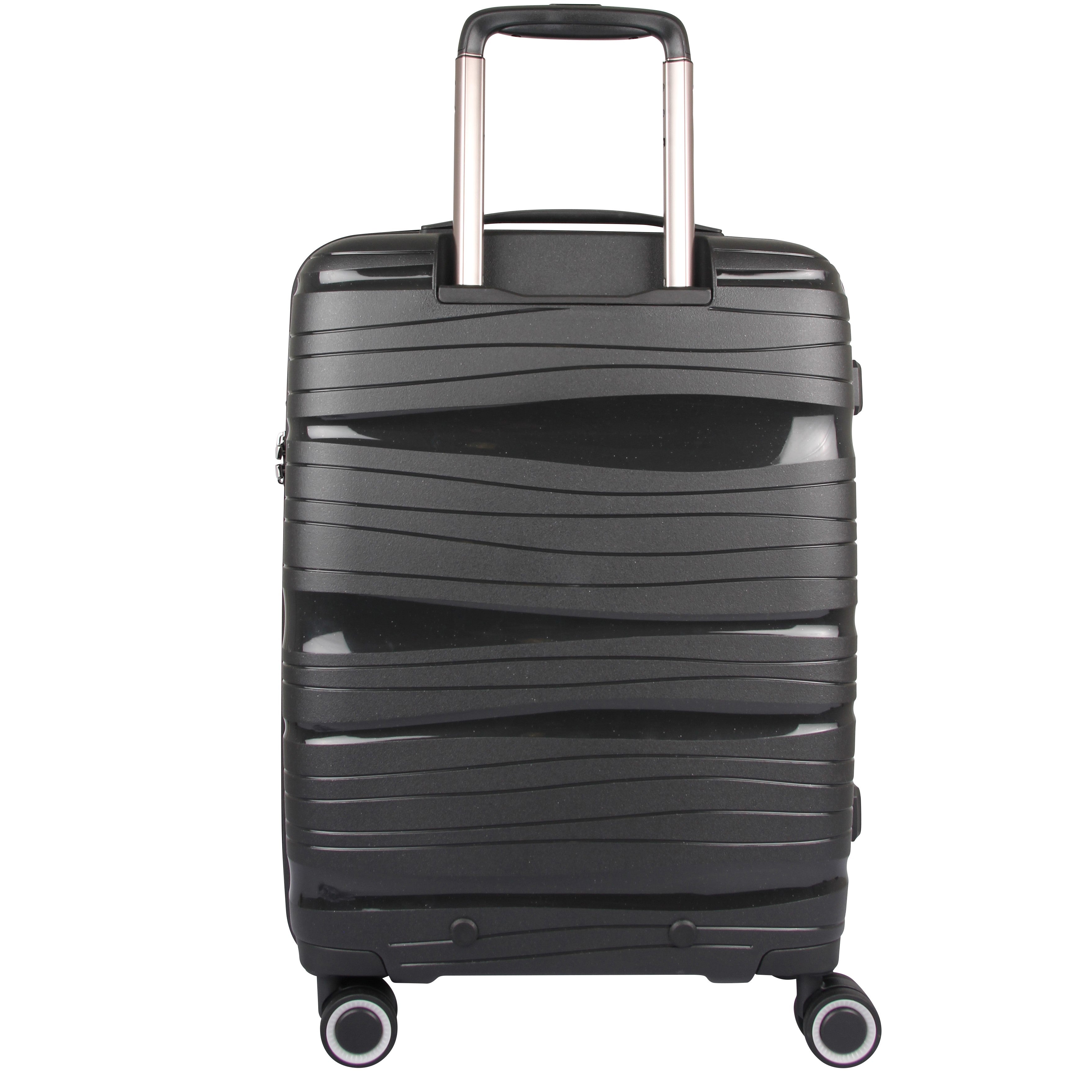 Kabin koffert | Liten | Sort | 55 cm | 4 Hjul | Kodelås TSA | Oslo koffert
