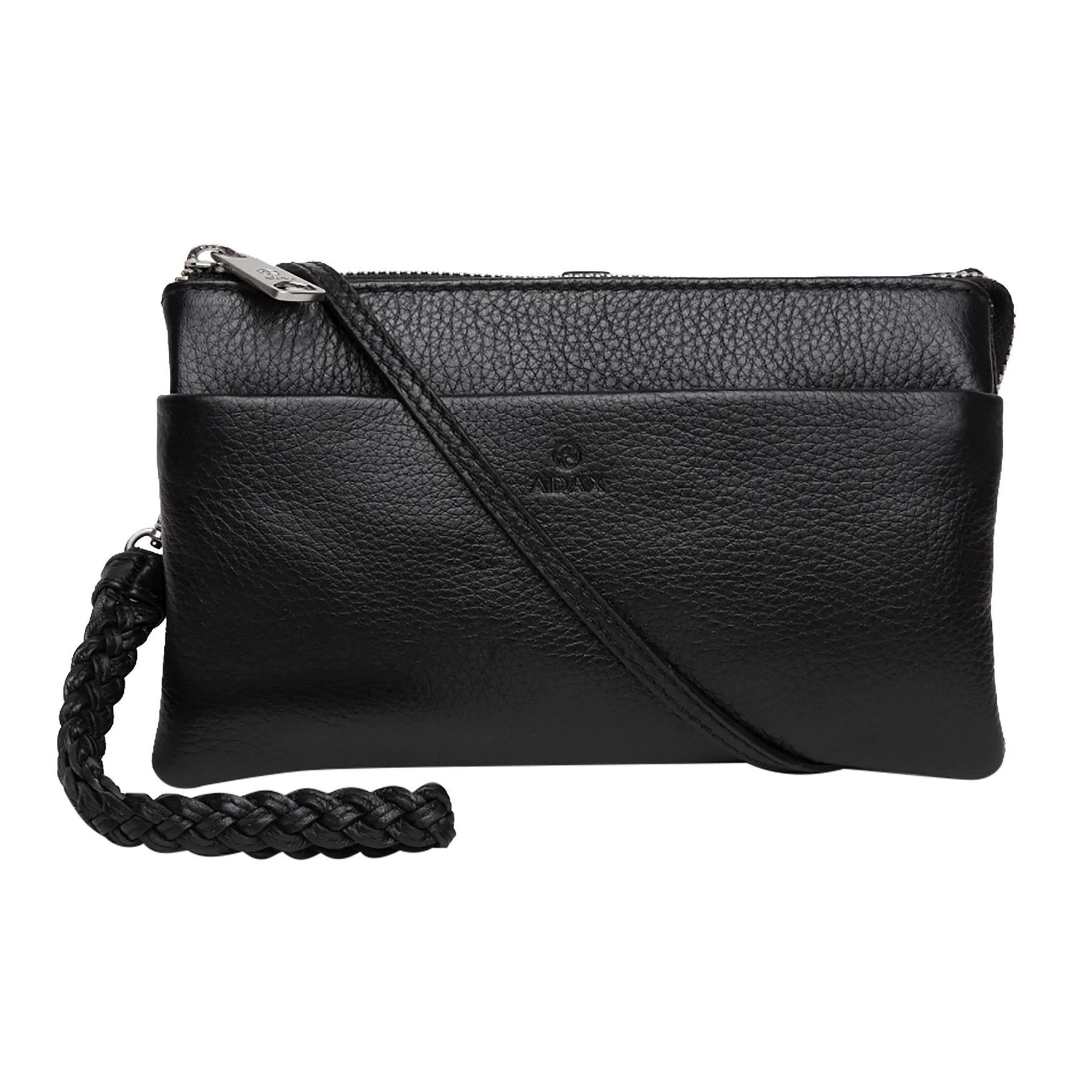 Skinnveske/Clutch | Sort | Justerbar Langreim | Cormorano nellie