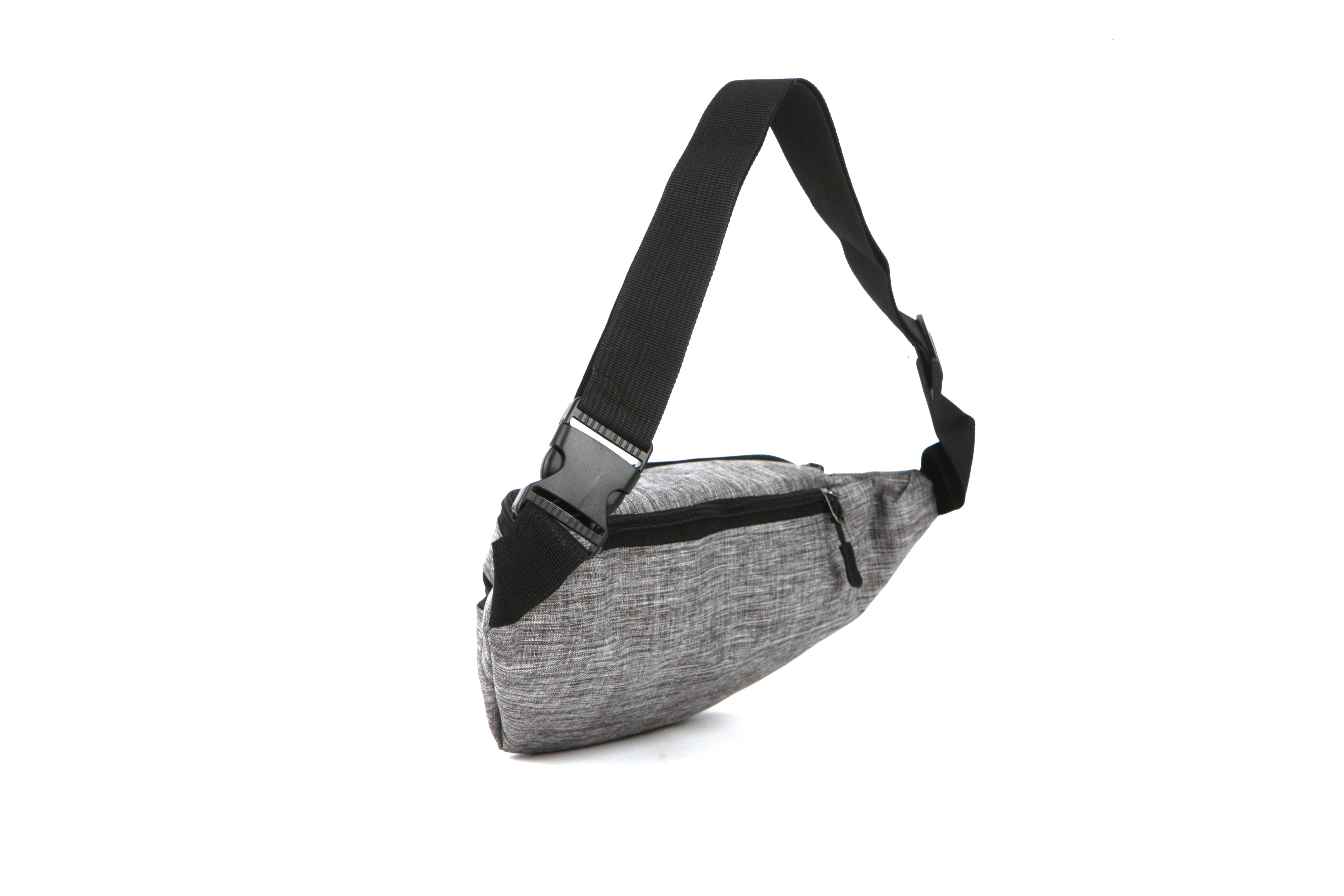 Bumbag – Medium, Grå, Polyester, Mange rom