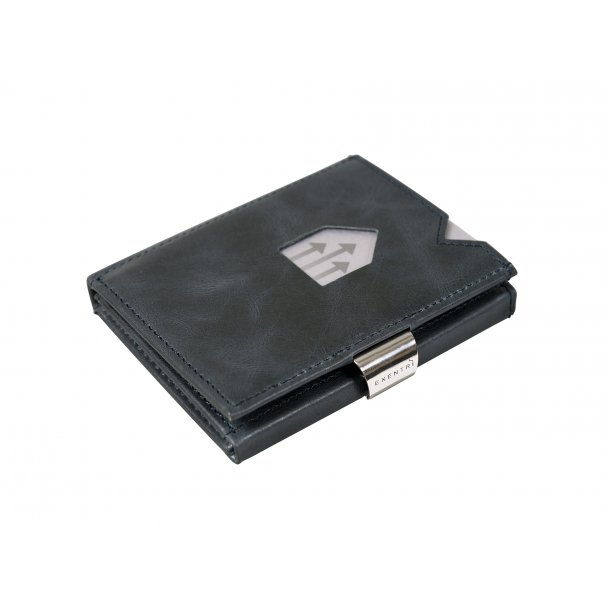 Kortholder / Lommebok | Tynn | 6-10 kort | Skinn | Blå | RFID Blokk | EX 015