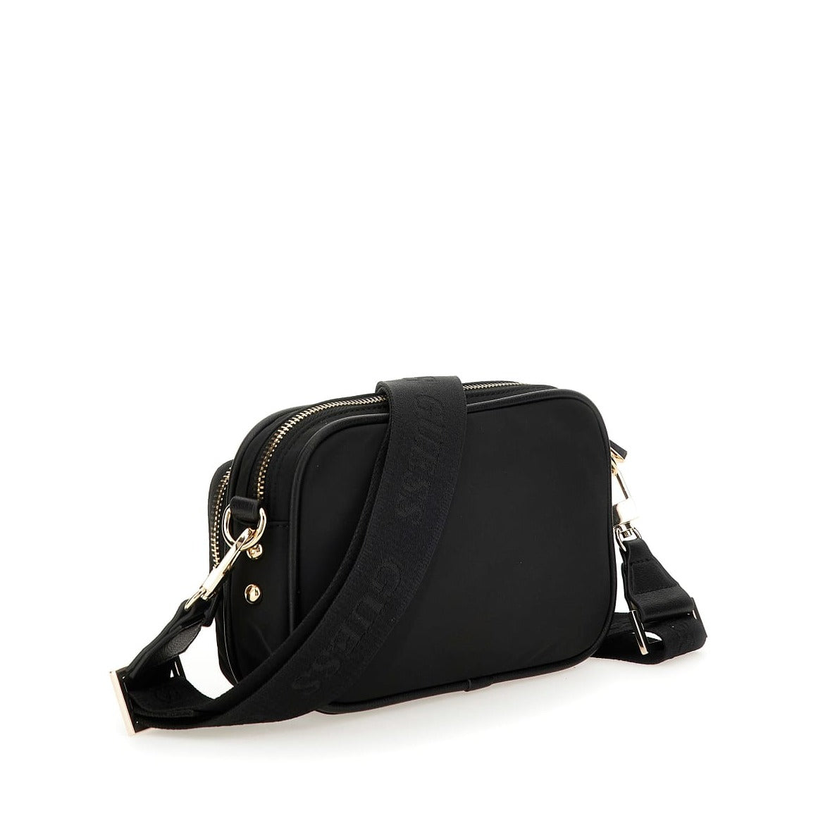 Crossoverveske | Nylon | Sort | Bred Skulderstropp | Eco Gemma