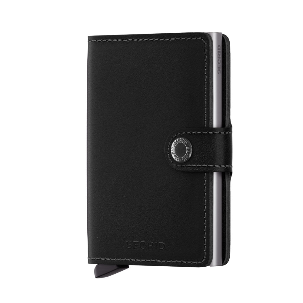 Kortholder Lommebok | Sort Skinn | Pop-Up | Secrid Miniwallet