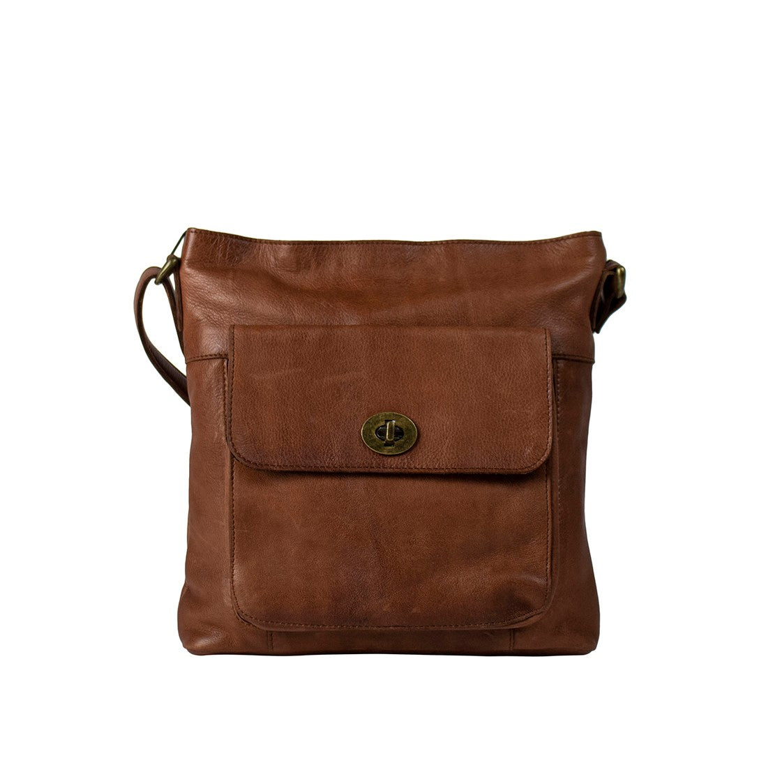 Kay Urban, skinnveske fra Re:Designed By Dixie i fargen Walnut, vist fra fronten