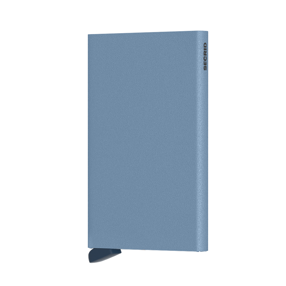 Kortholder  | Metal | Skye blue matt | Pop-Up | FRID-Sikker | Cardprotector