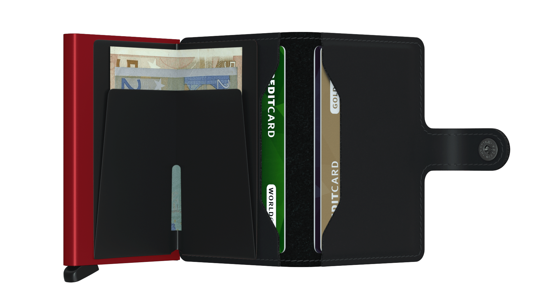 Miniwallet MM Black red