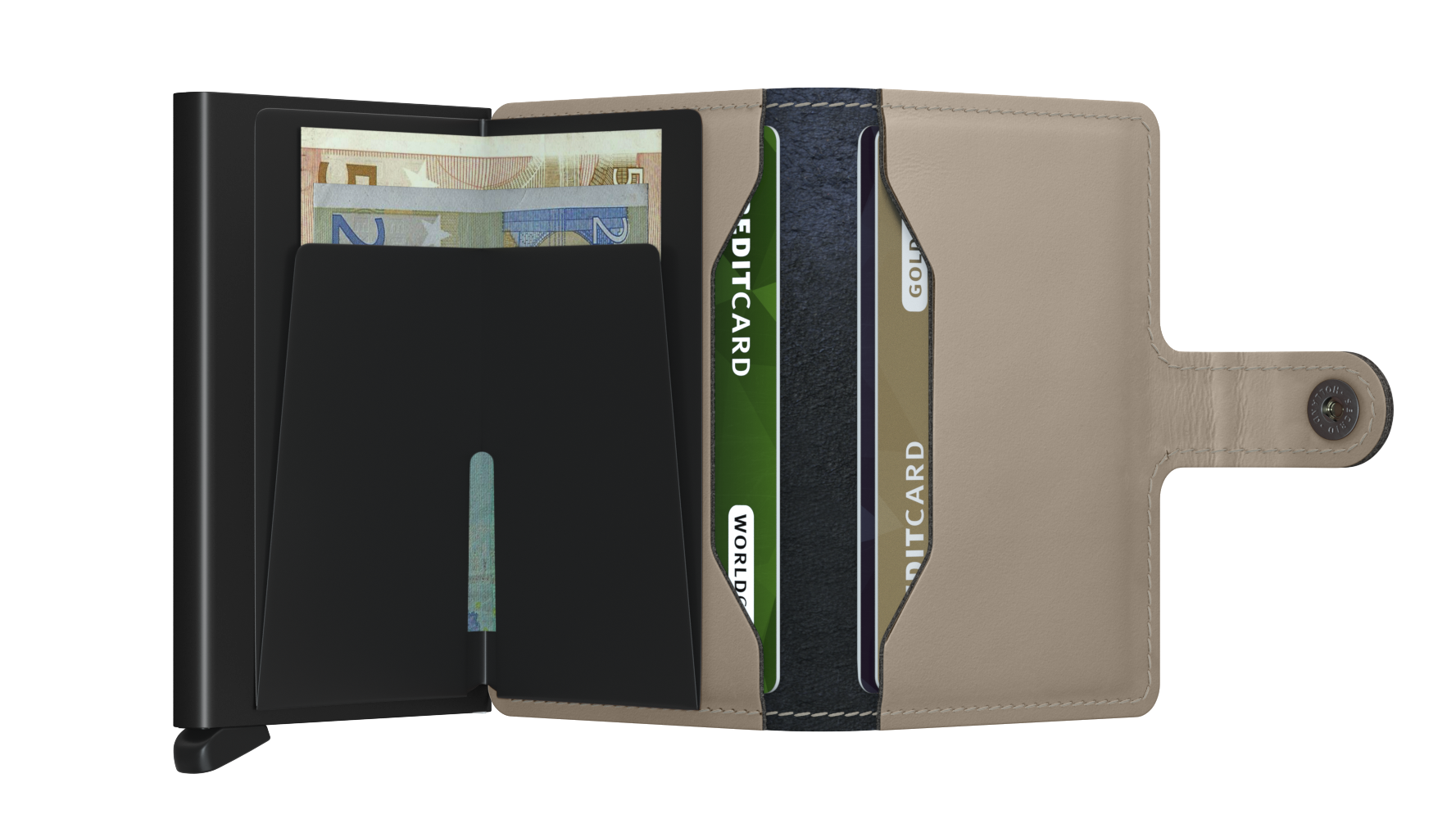 Kortholder Lommebok | Matte Desert | Pop-Up | Secrid Miniwallet