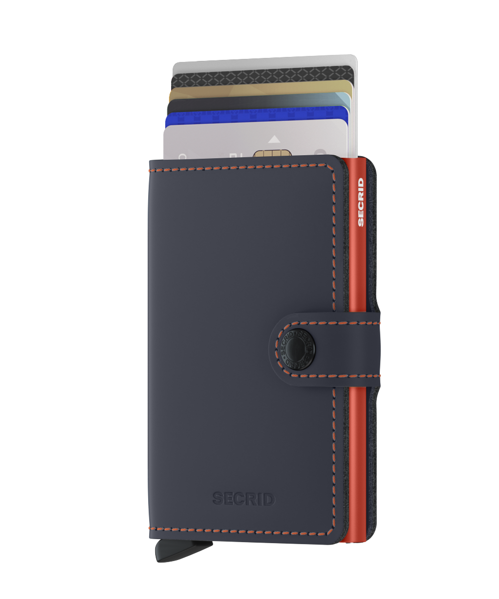 Miniwallet MM Nightblue orange