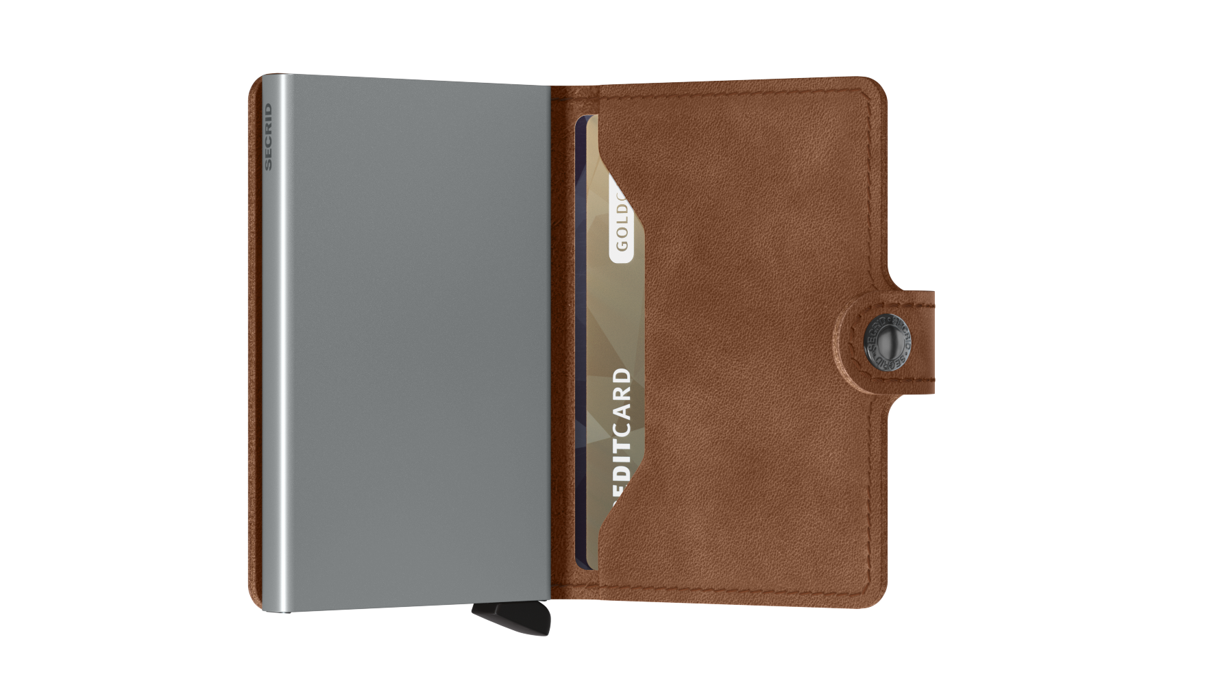 Kortholder | Lommebok | Vintage Cognac | Pop-Up | Secrid Miniwallet