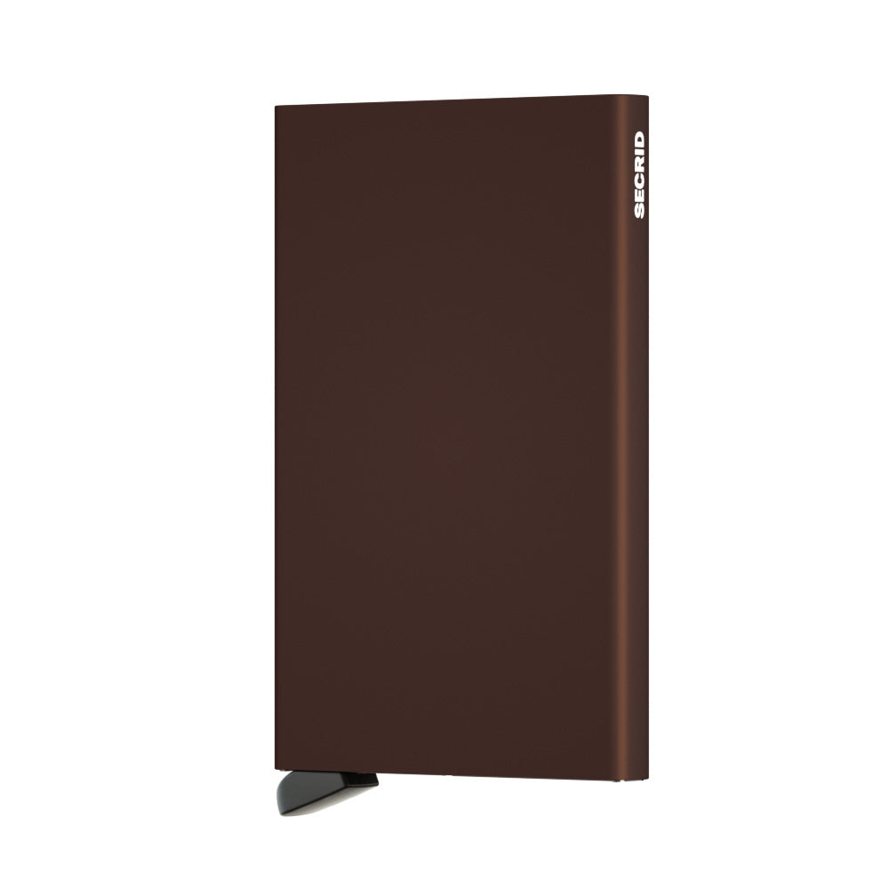 Kortholder | metal | Brun | Pop-Up | FRID-Sikker | Cardprotector