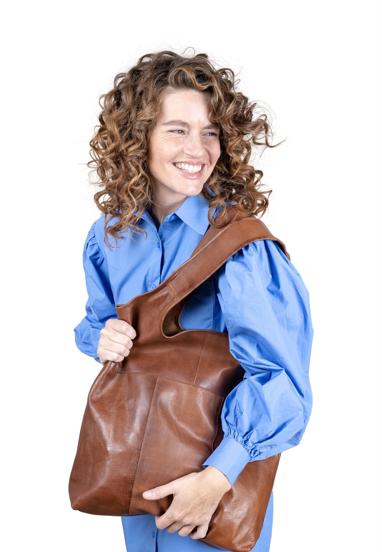 Skulderveske | Skinnnett | walnut | Lyra Urban