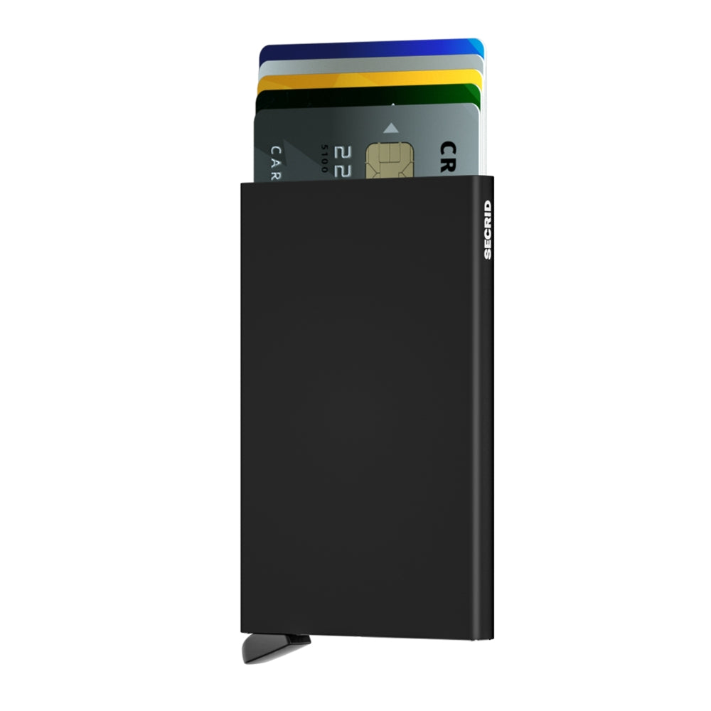 Kortholder | Metal | Sort | Pop-Up | FRID-Sikker | Cardprotector