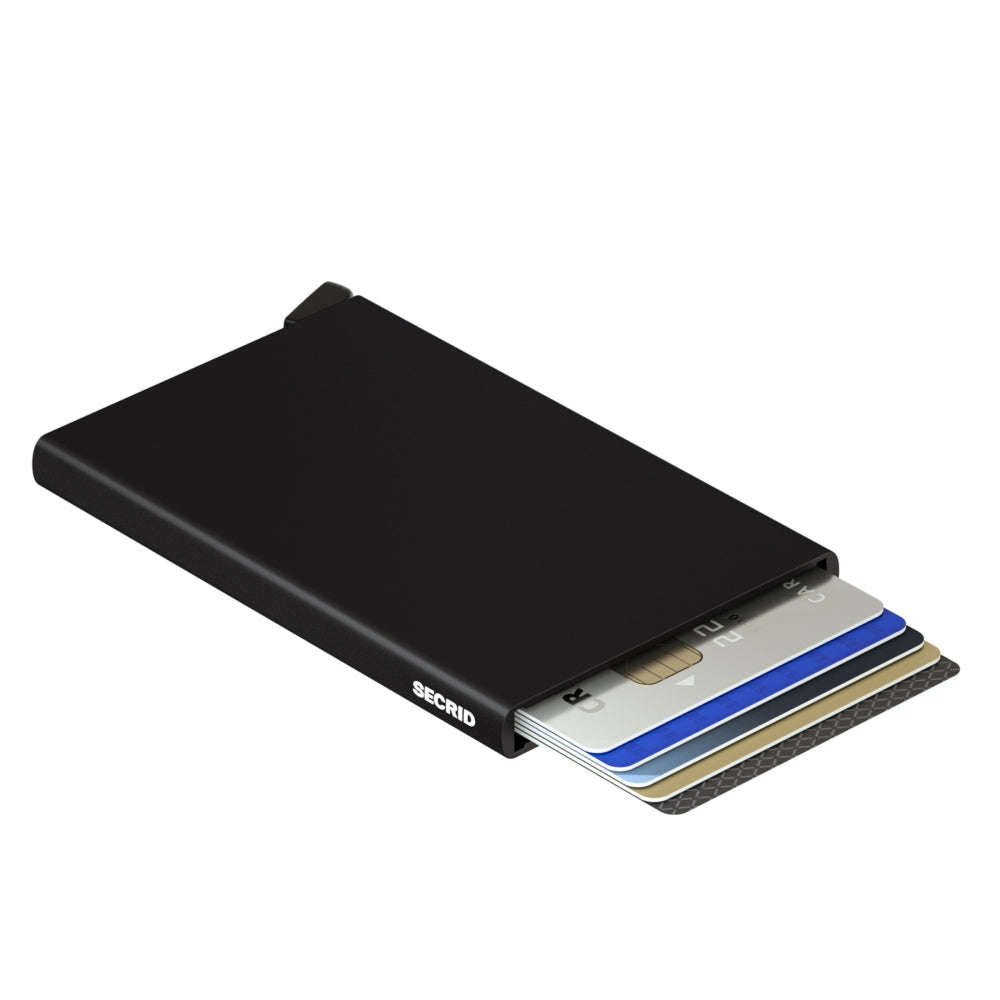 Kortholder | Metal | Sort | Pop-Up | FRID-Sikker | Cardprotector