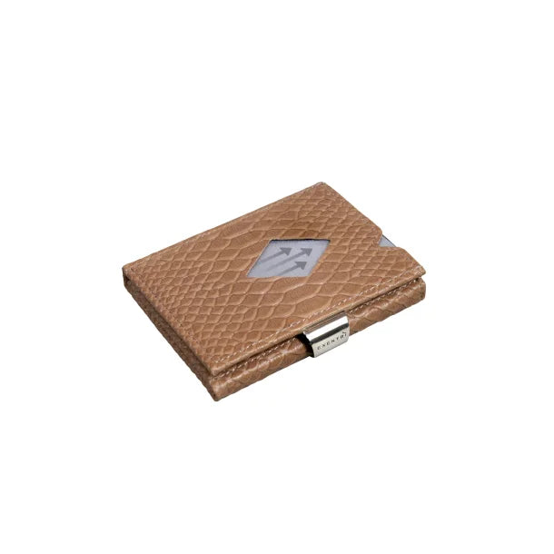 Kortholder / Lommebok | Tynn | 6-10 kort | Skinn | Beige | RFID Blokk | EX D 335