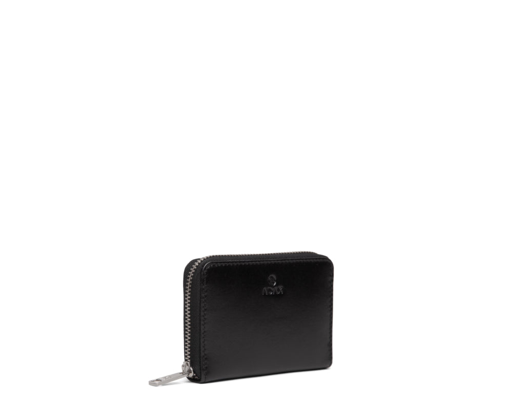 Lommebok | Skinn | Mynt rom | Sort | Salerno