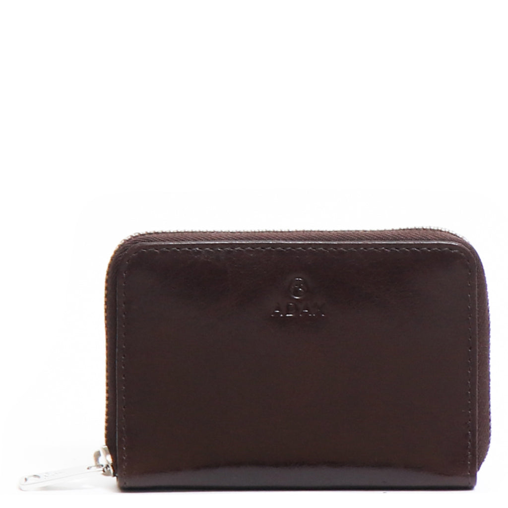 Lommebok | Skinn | Mynt rom | Mørk Brun | Salerno