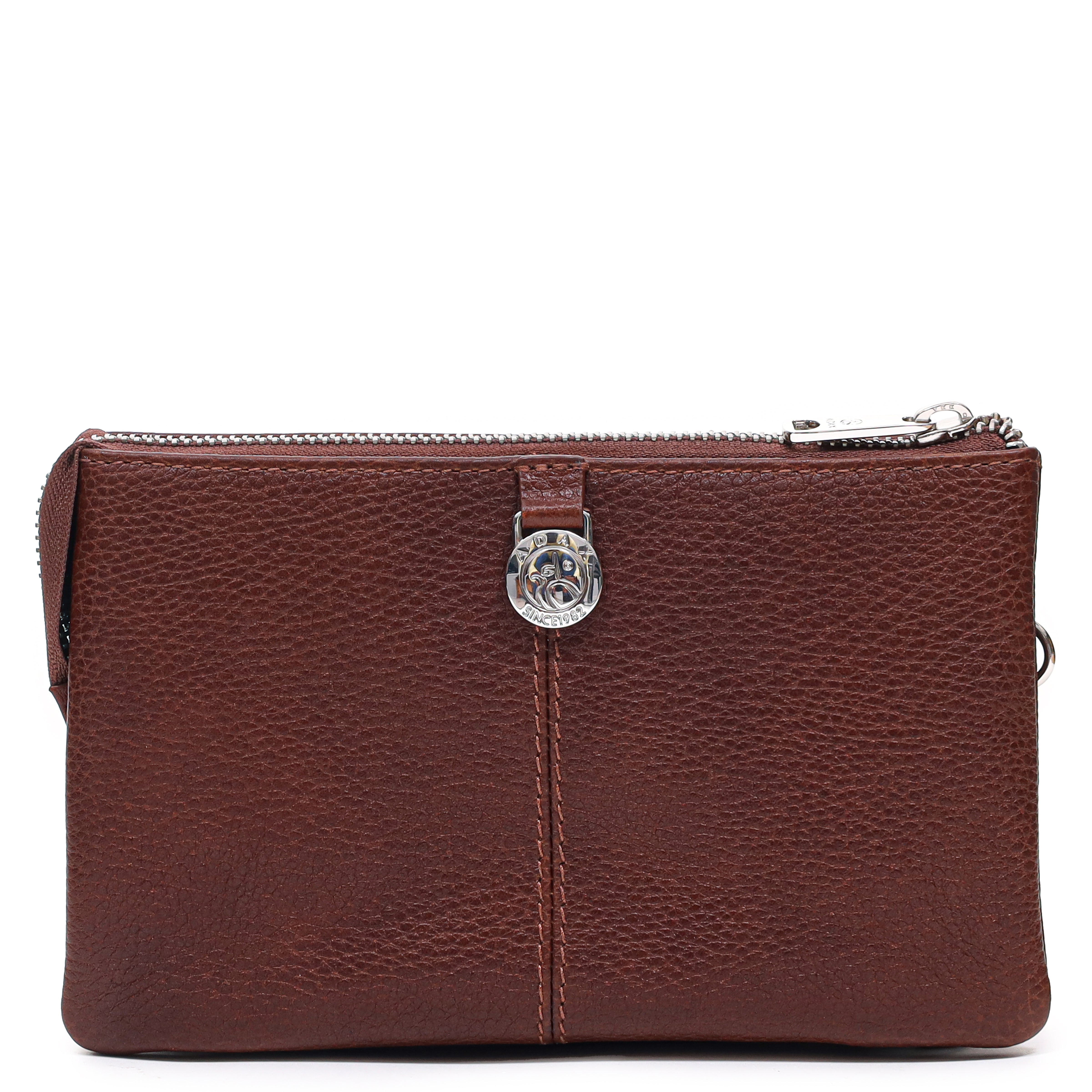 Skinnveske/Clutch | Walnut | Justerbar Langreim | Cormorano