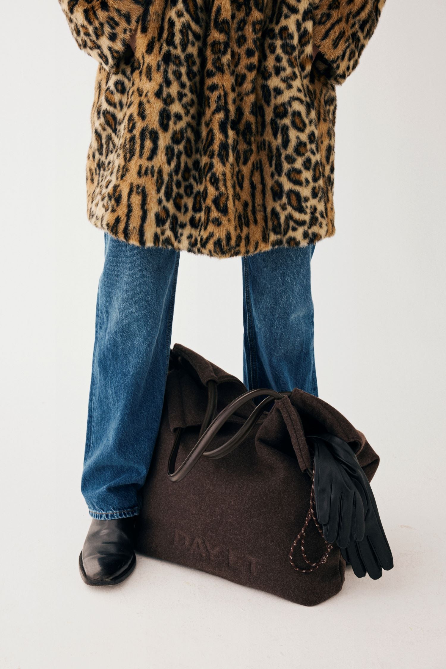 Skulderveske | Plass til en 15"laptop | Chocolate Melange | Day Woolen Tote
