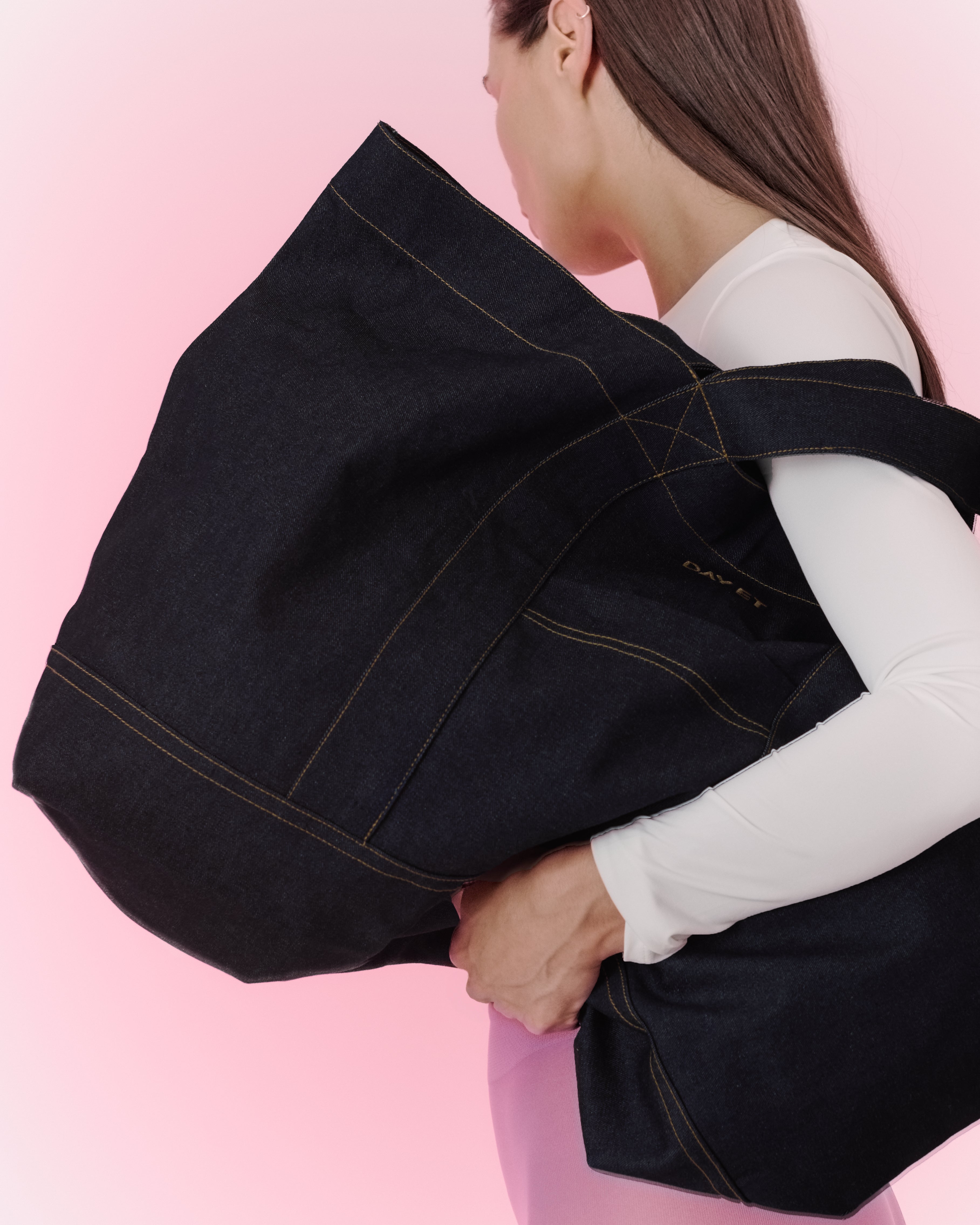 Dark Denim Weekendbag – Mørk Denim, Romslig