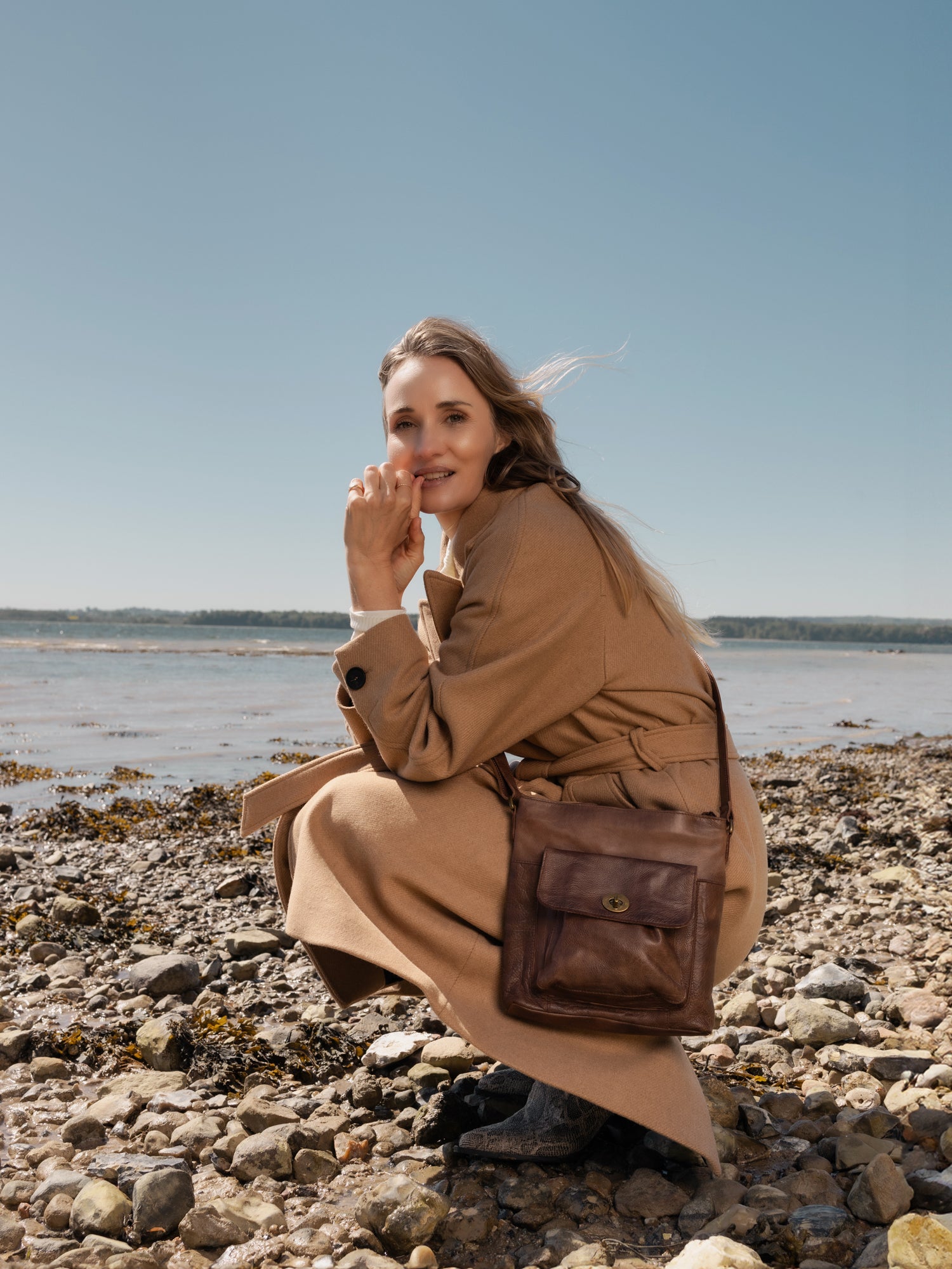 Crossbody | Skinn | Regulerbar Skulderstropp | Wodsmoke | Kay Urban