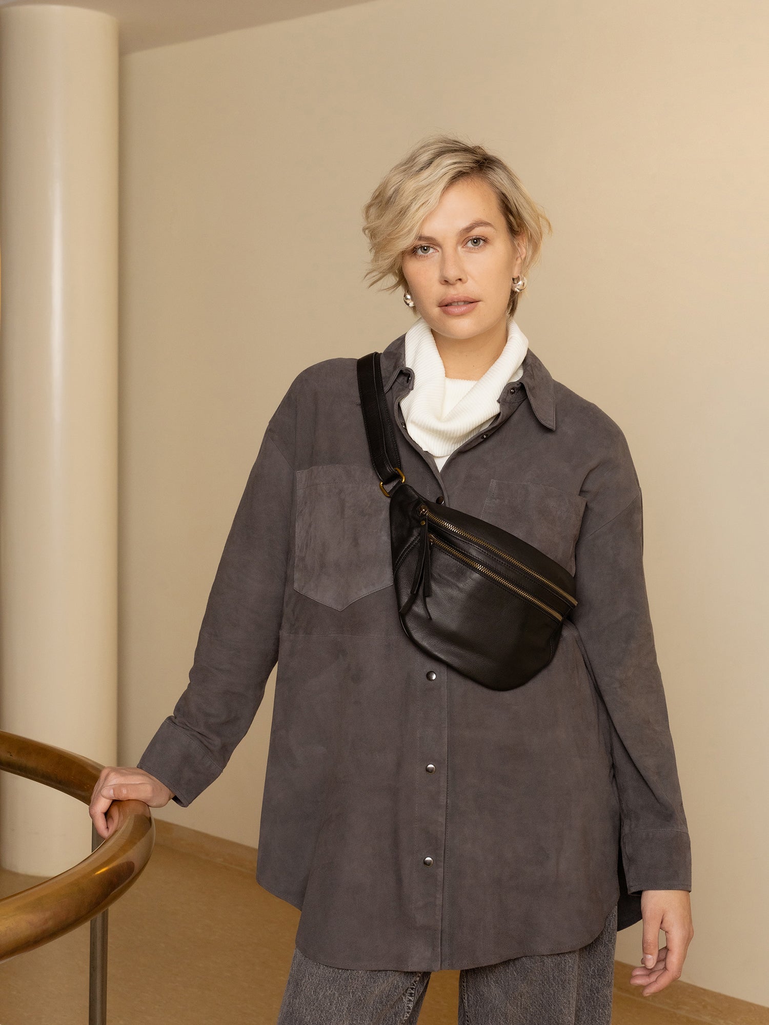 Bumbag/Rumpetaske | Sort | Justrebar reim | Faust urban