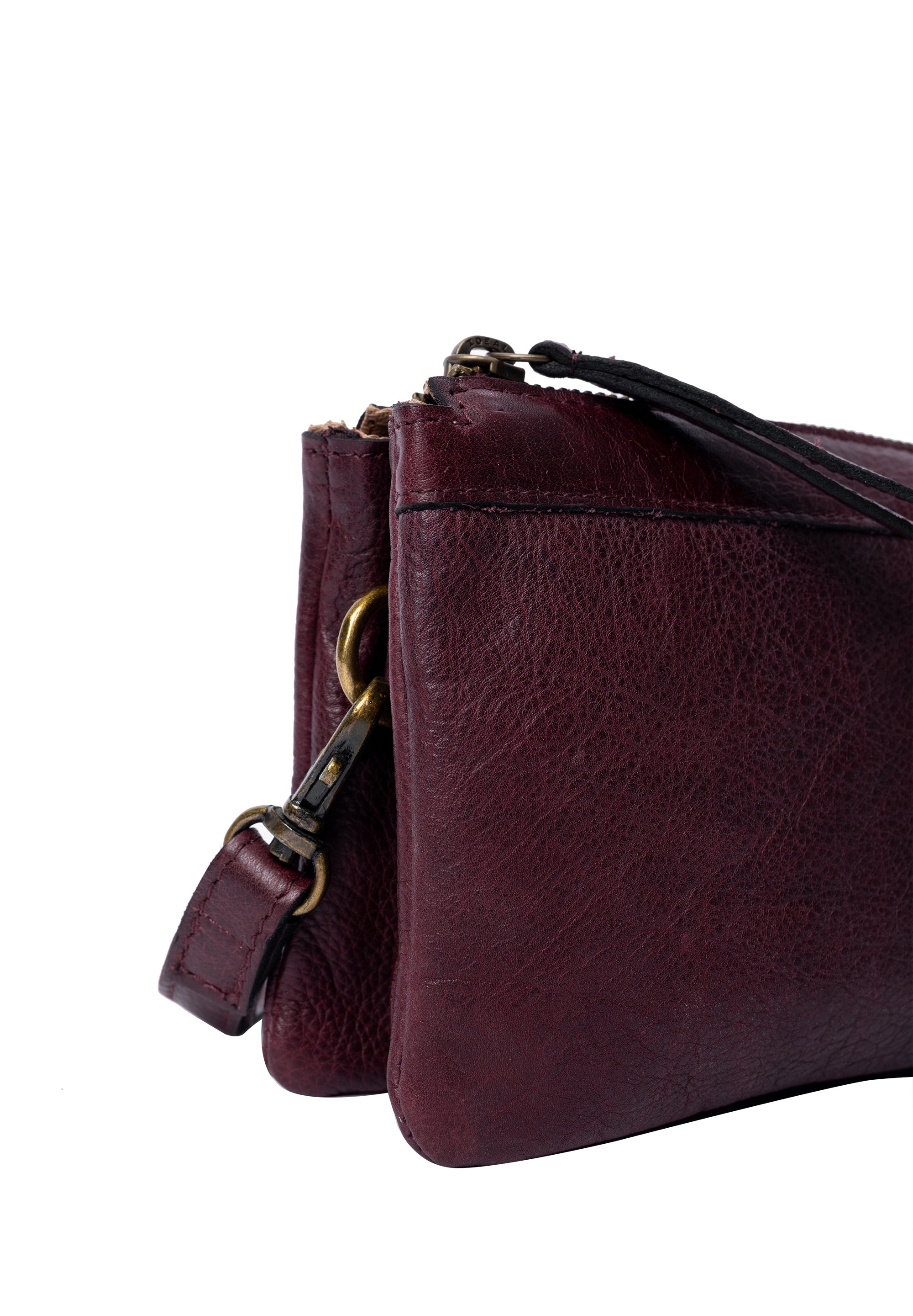 Skinnveske/Clutch | Dark Cherry | Gode Inndelinger | Lisa Urban