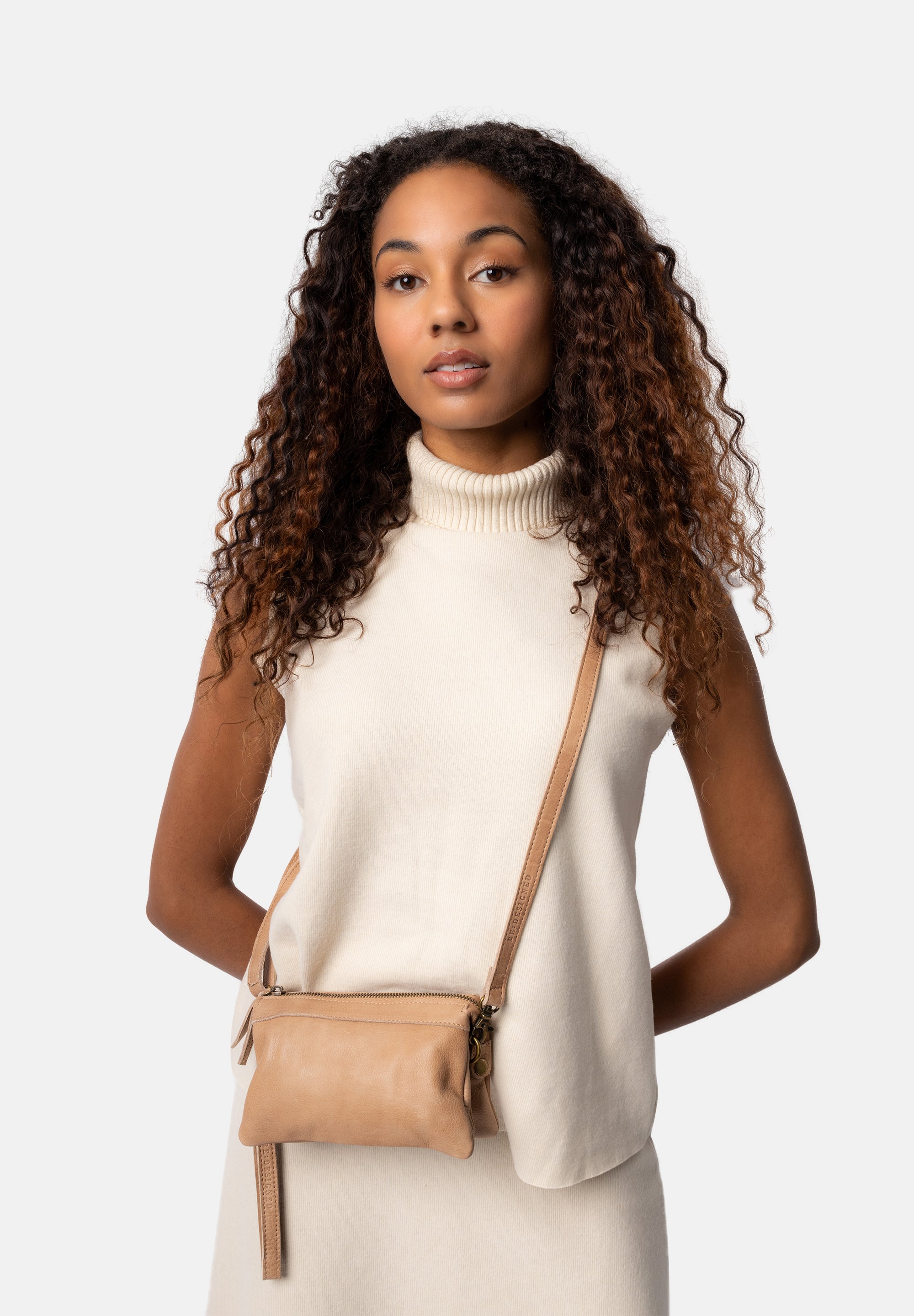 Skinnveske/Clutch | Taupe | Gode Inndelinger | Lisa Urban