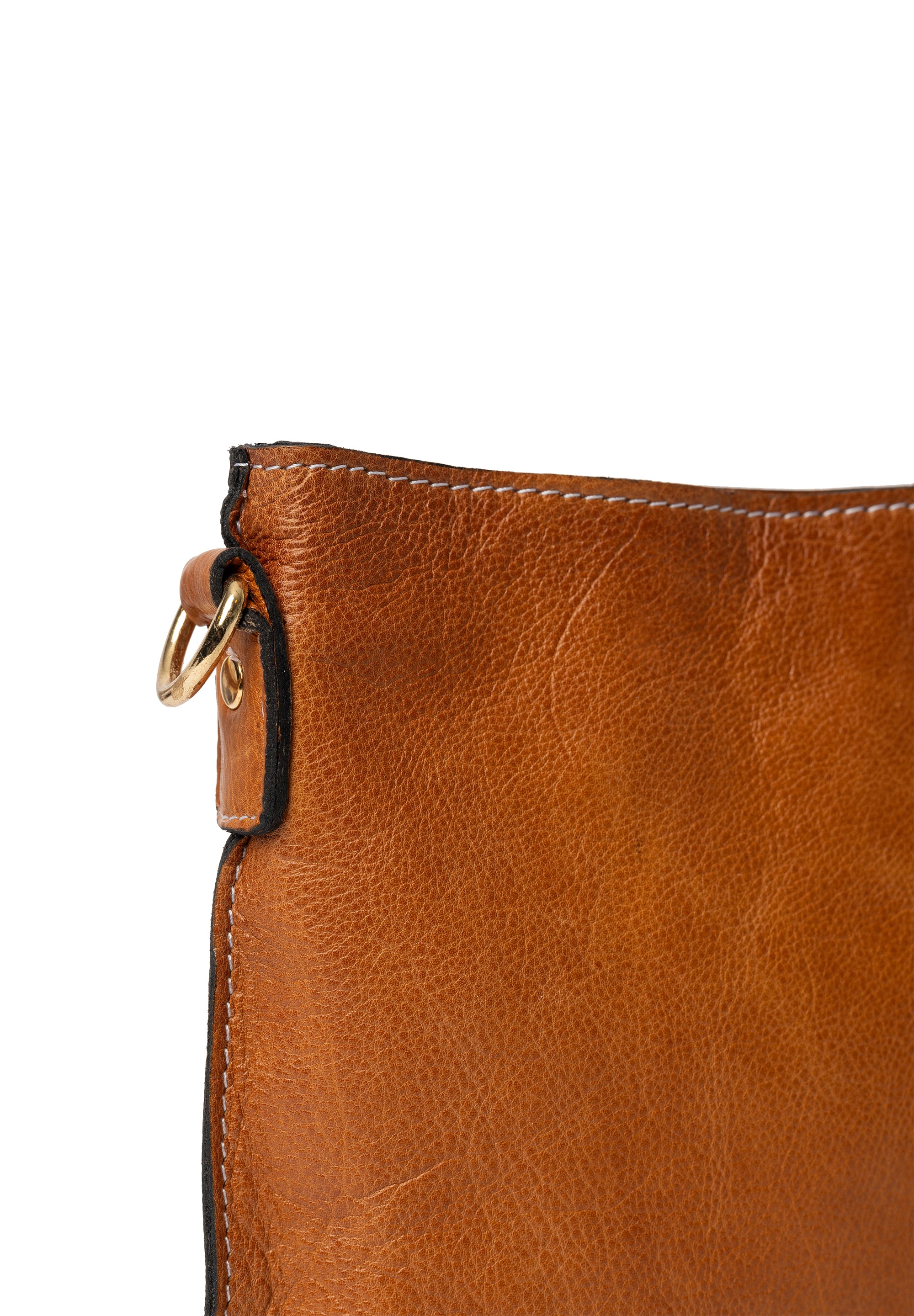 Fillis Small Bag, liten skinnveske fra Re:Designed By Dixie i fargen Burned Tan, nærbilde