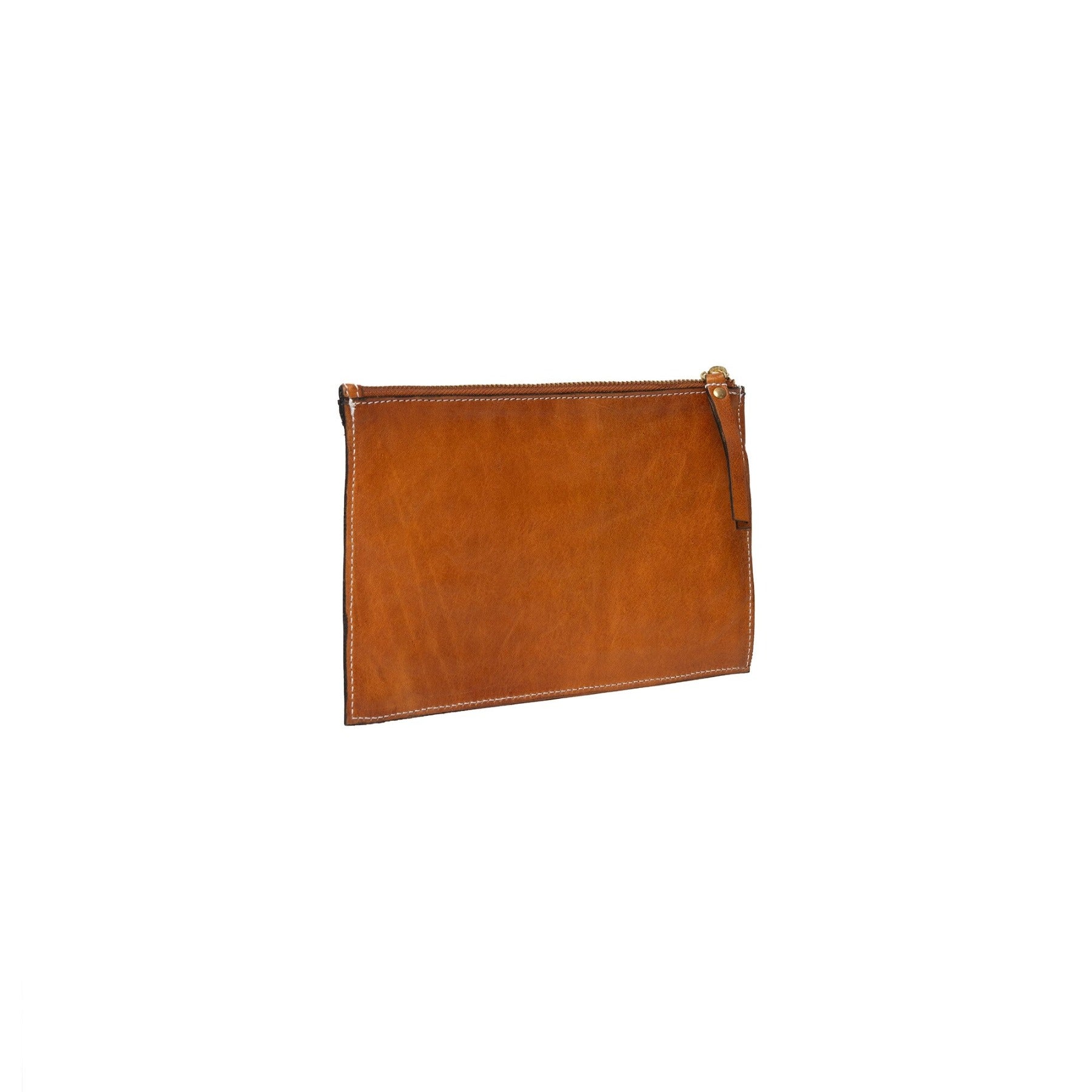 Faria Bag, liten clutch veske fra Re:Designed By Dixie i fargen Burned Tan, vist fra baksiden