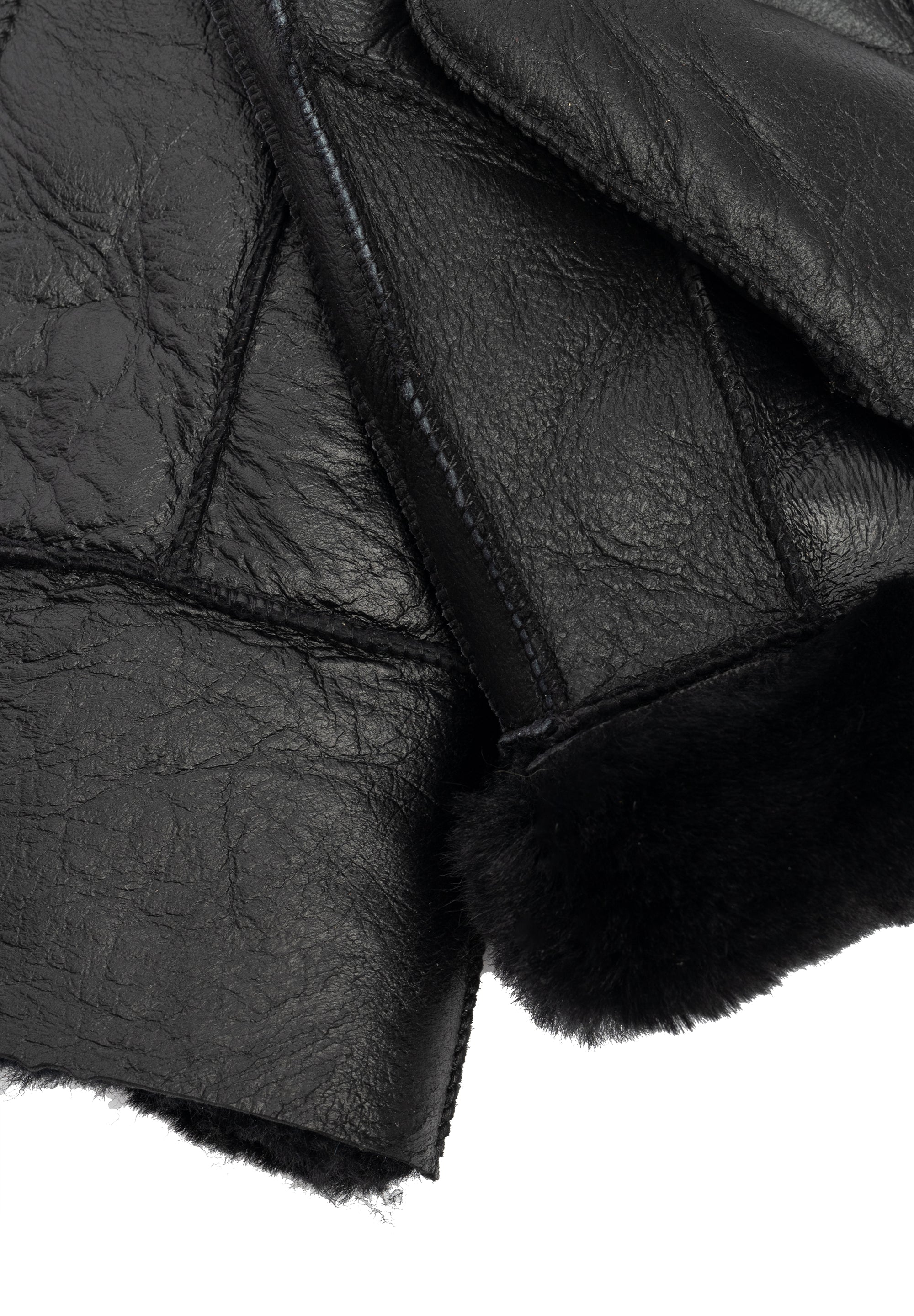 Skinnvotter | Sort | Large | Dame | 6193 Henny