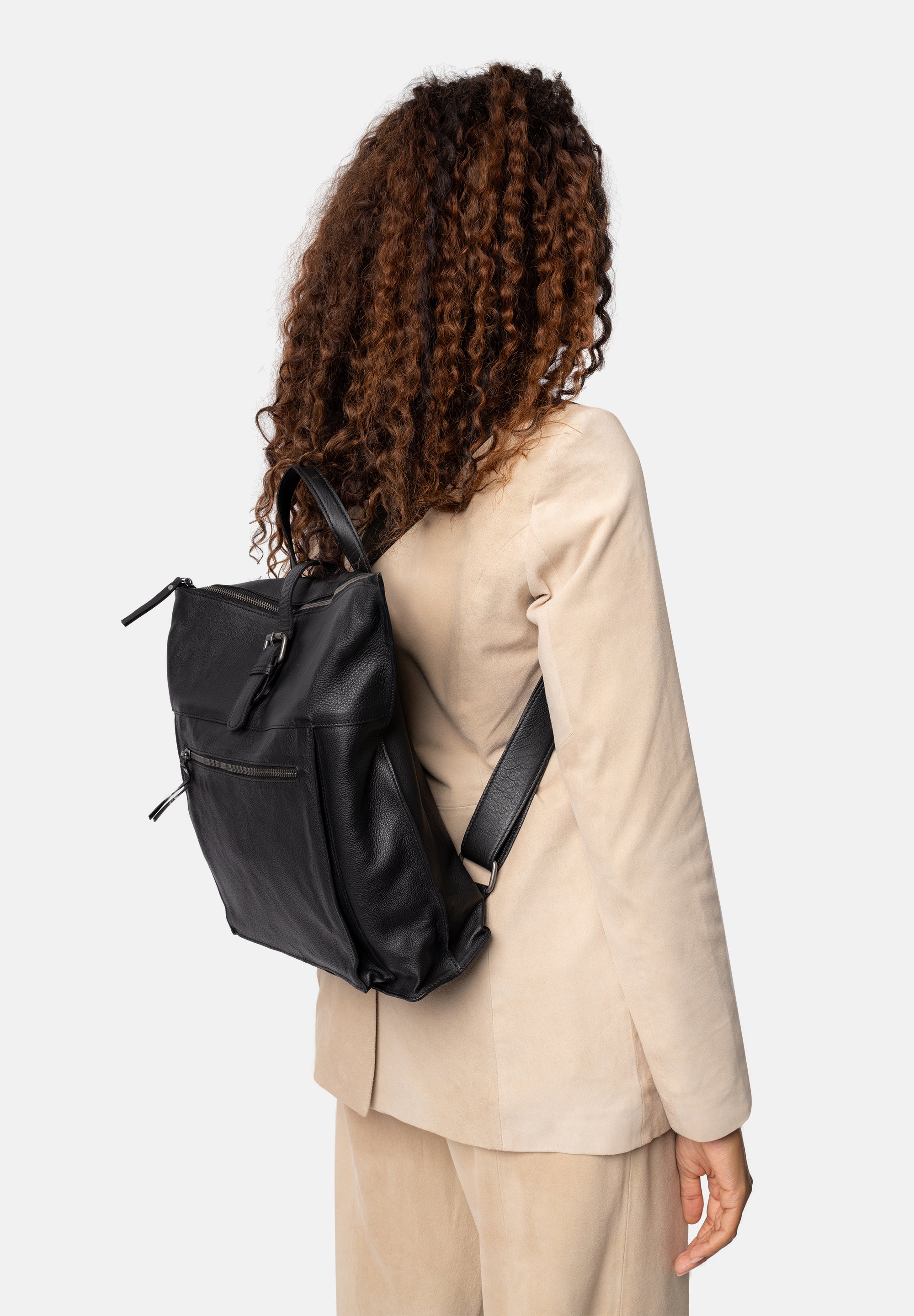 Skinnsekk | Romslig | Sort | June Backpack