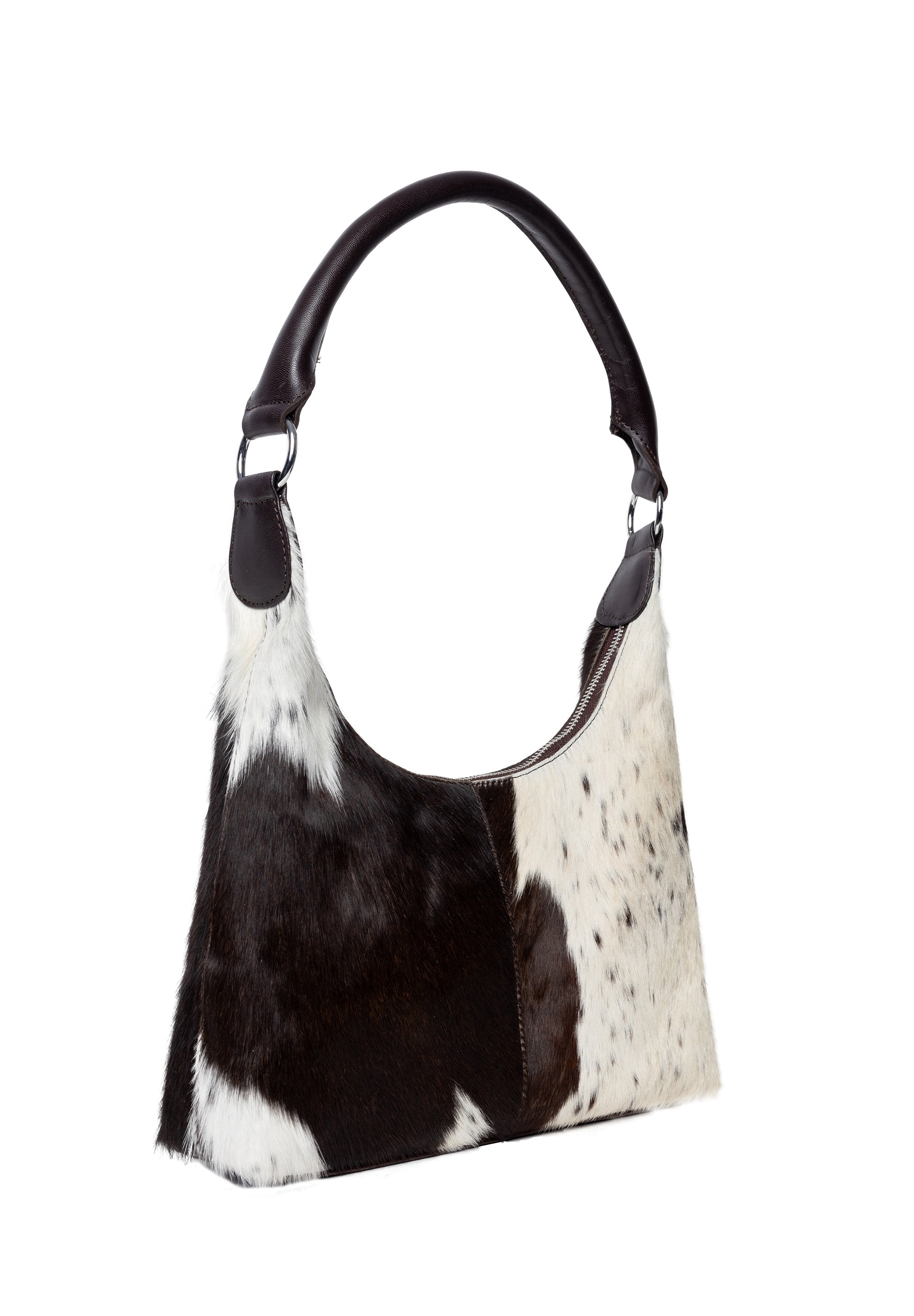 Skulderveske | Brun/Hvit | Kuskinn 6521 Jia Small