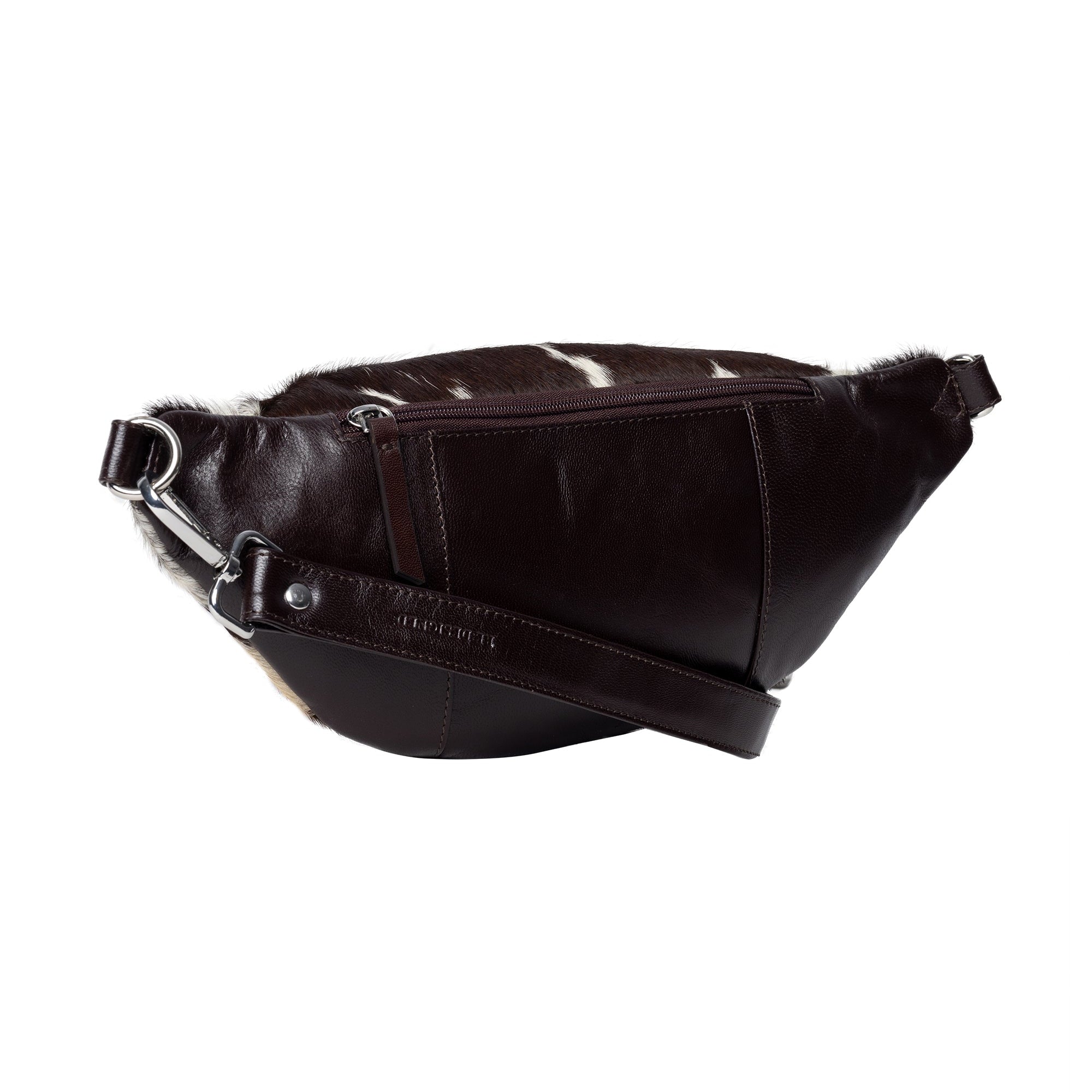 Bumbag | Brun/hvit | Kuskinn | 6523 Jia Bumbag