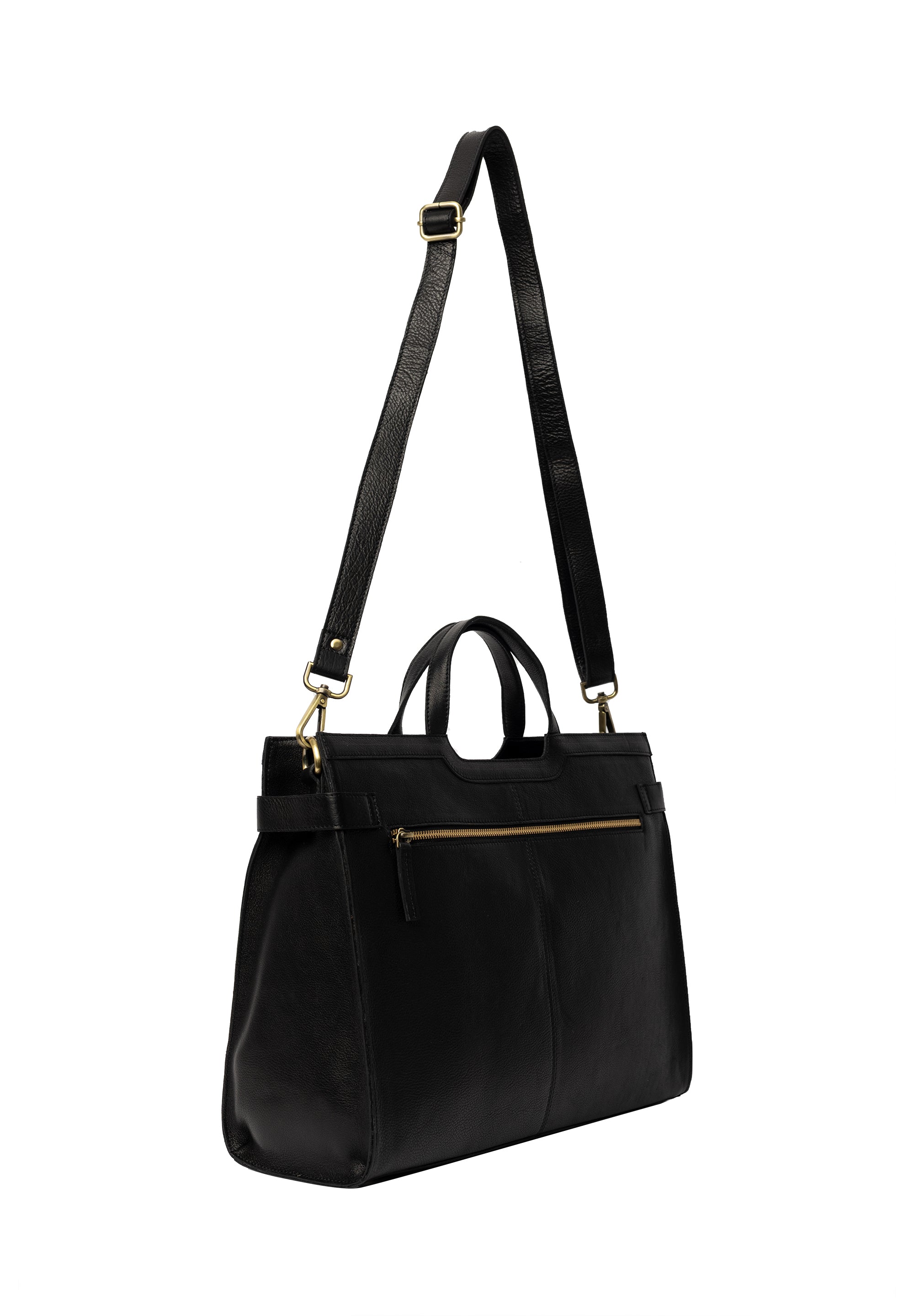 Jobbveske | Skinn | Sort | 6525 May Big
