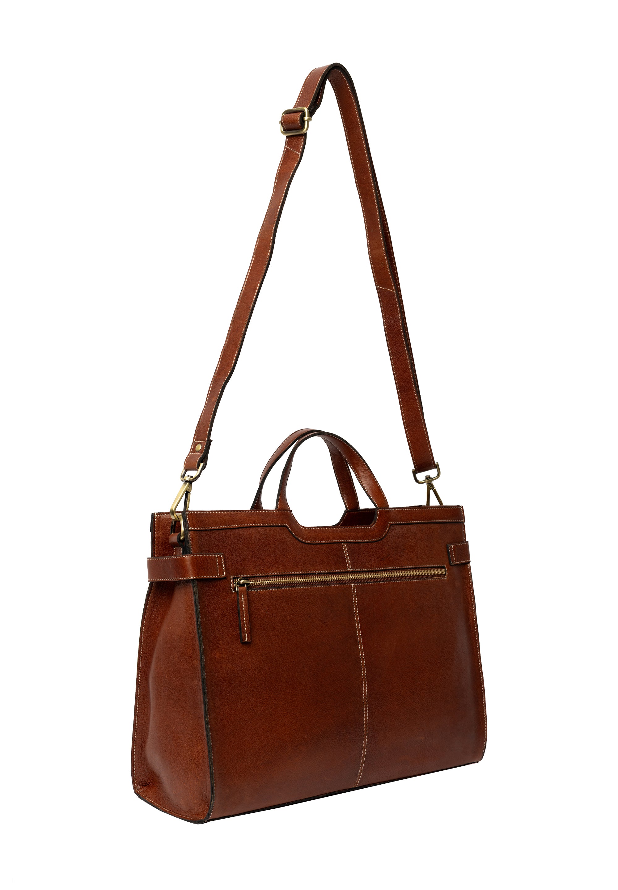 Jobbveske | Skinn | Cognac | 6525 May Big