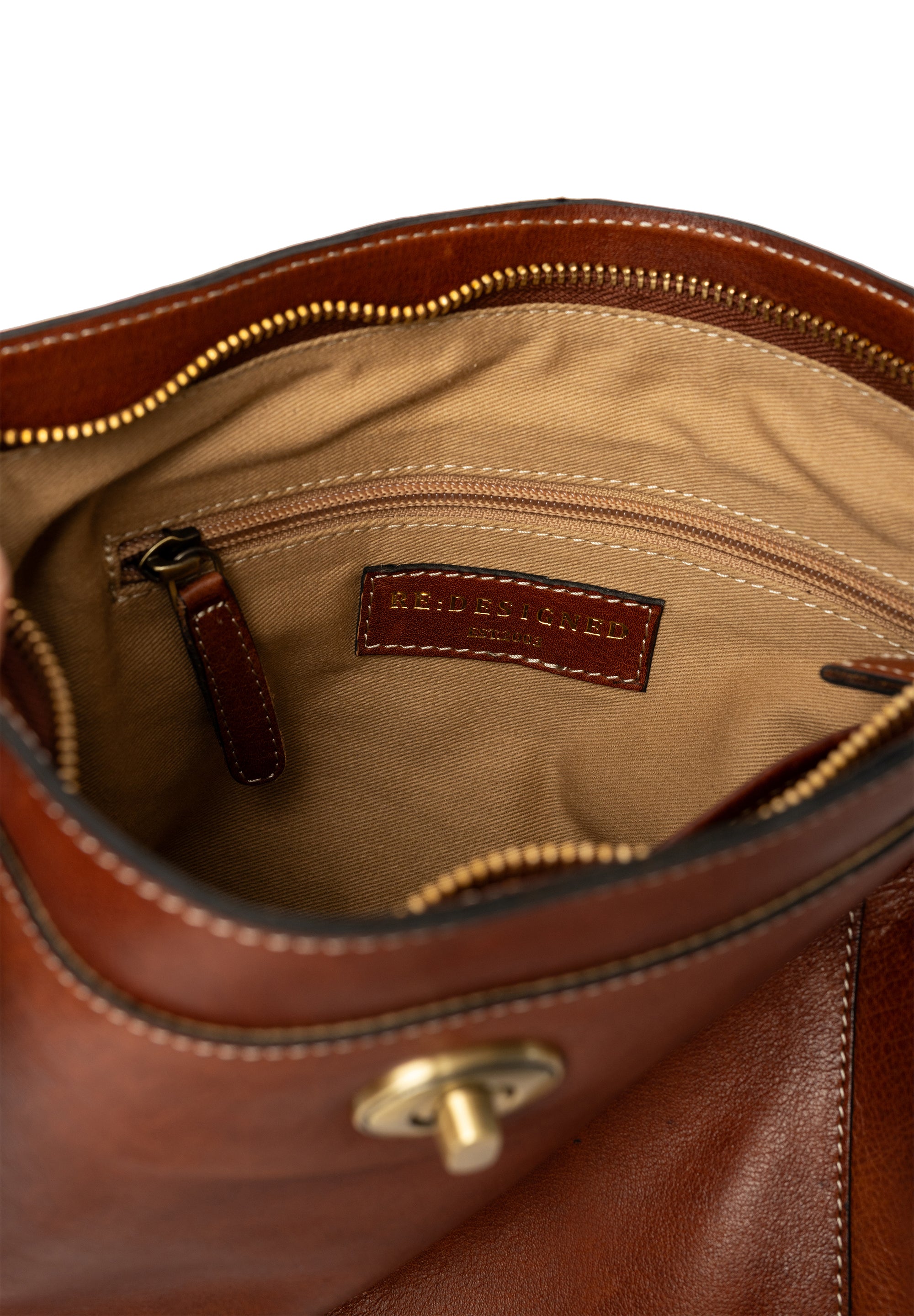 Skinnveske | Klassisk | Cognac | 6536 Moa Big