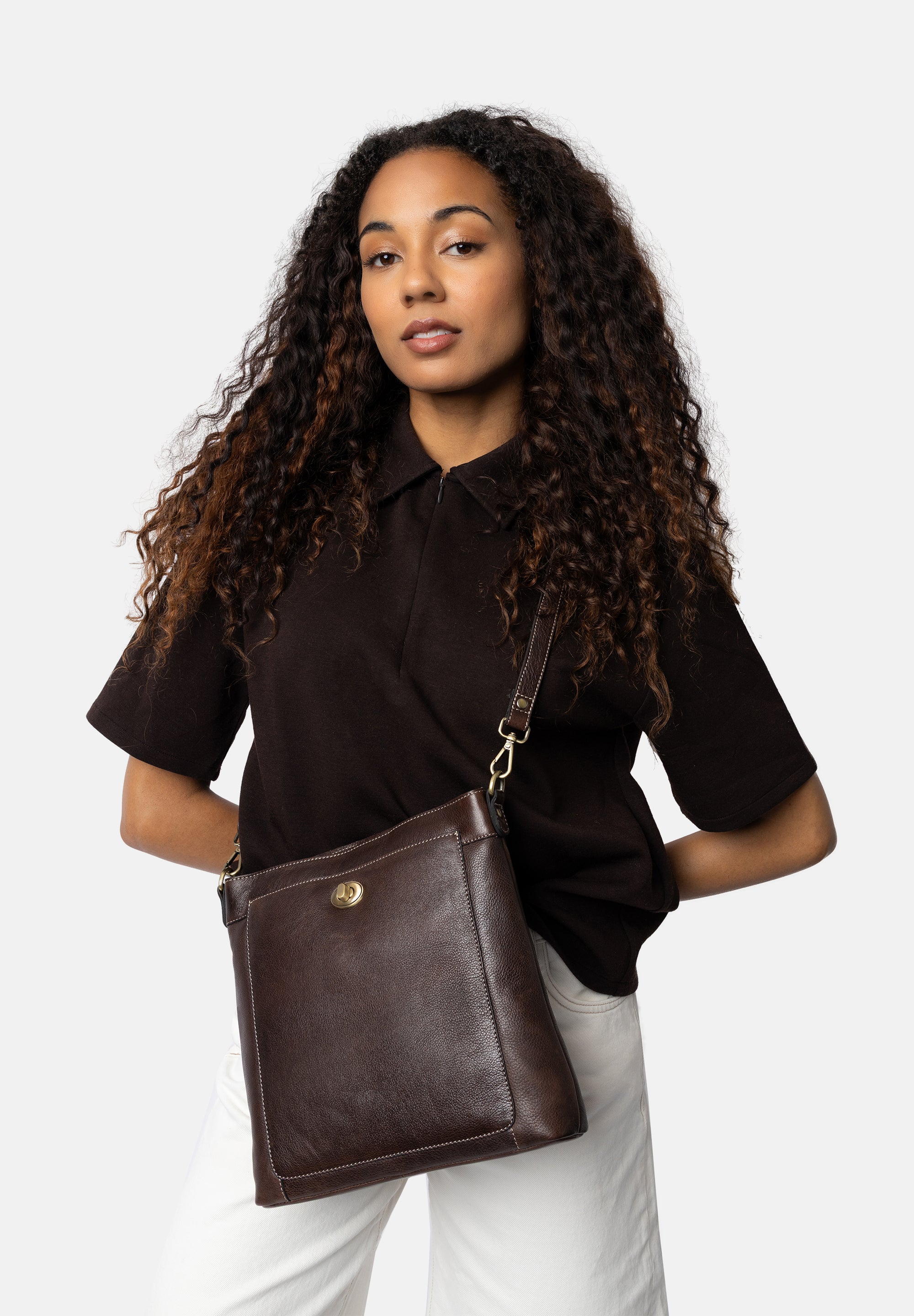 Skinnveske | Klassisk | Mørk Brun | 6536 Moa Big