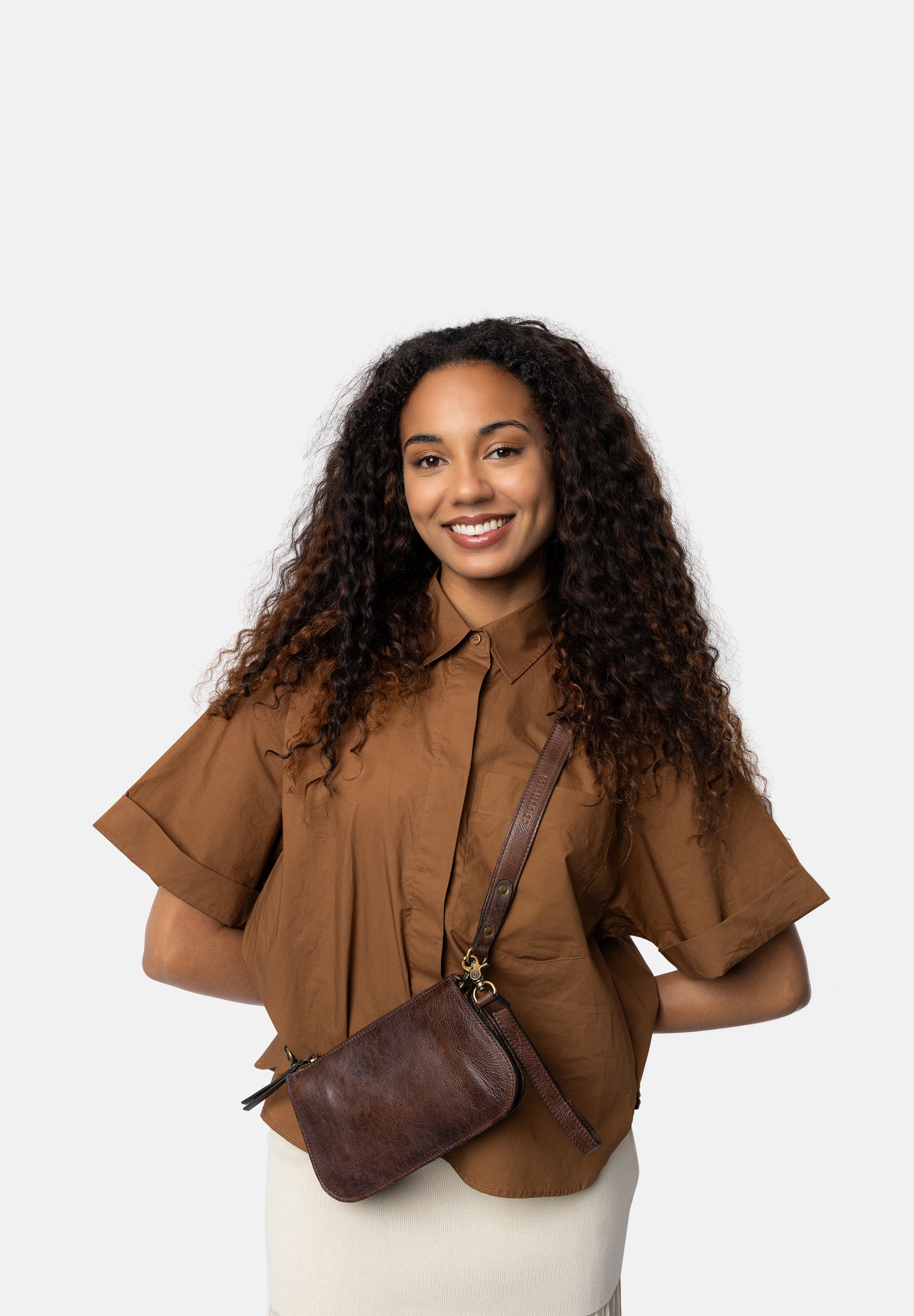 Clutch-Veske/ Crossbody | Woodsmoke | 6537 Myn Small