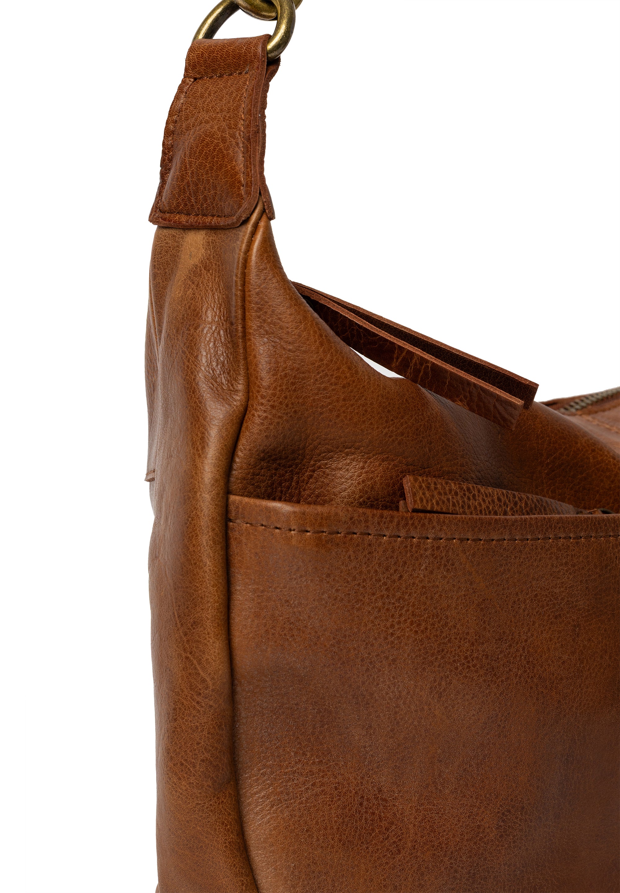 Crossbody | Walnut | To lommer i Fronten | 6547 Mivi Small