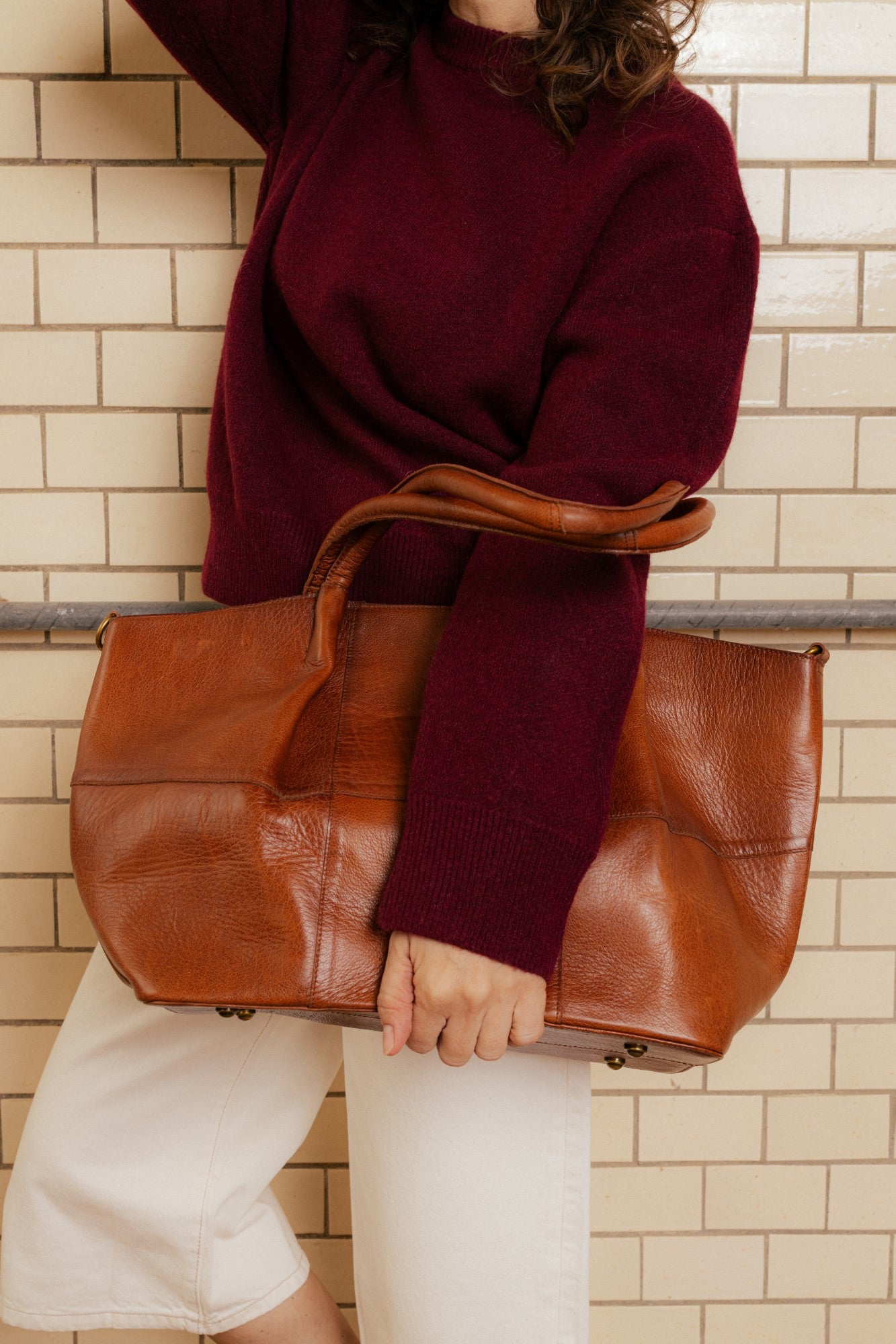 Skinnveske | Walnut | Romslig | 6552 Mane Big