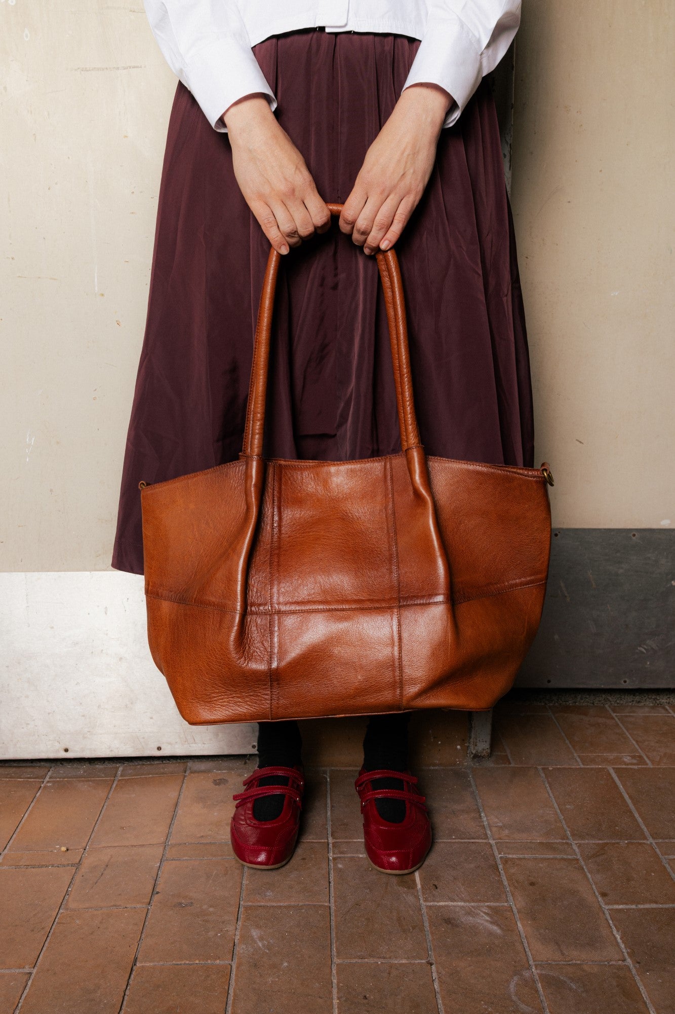 Skinnveske | Walnut | Romslig | 6552 Mane Big
