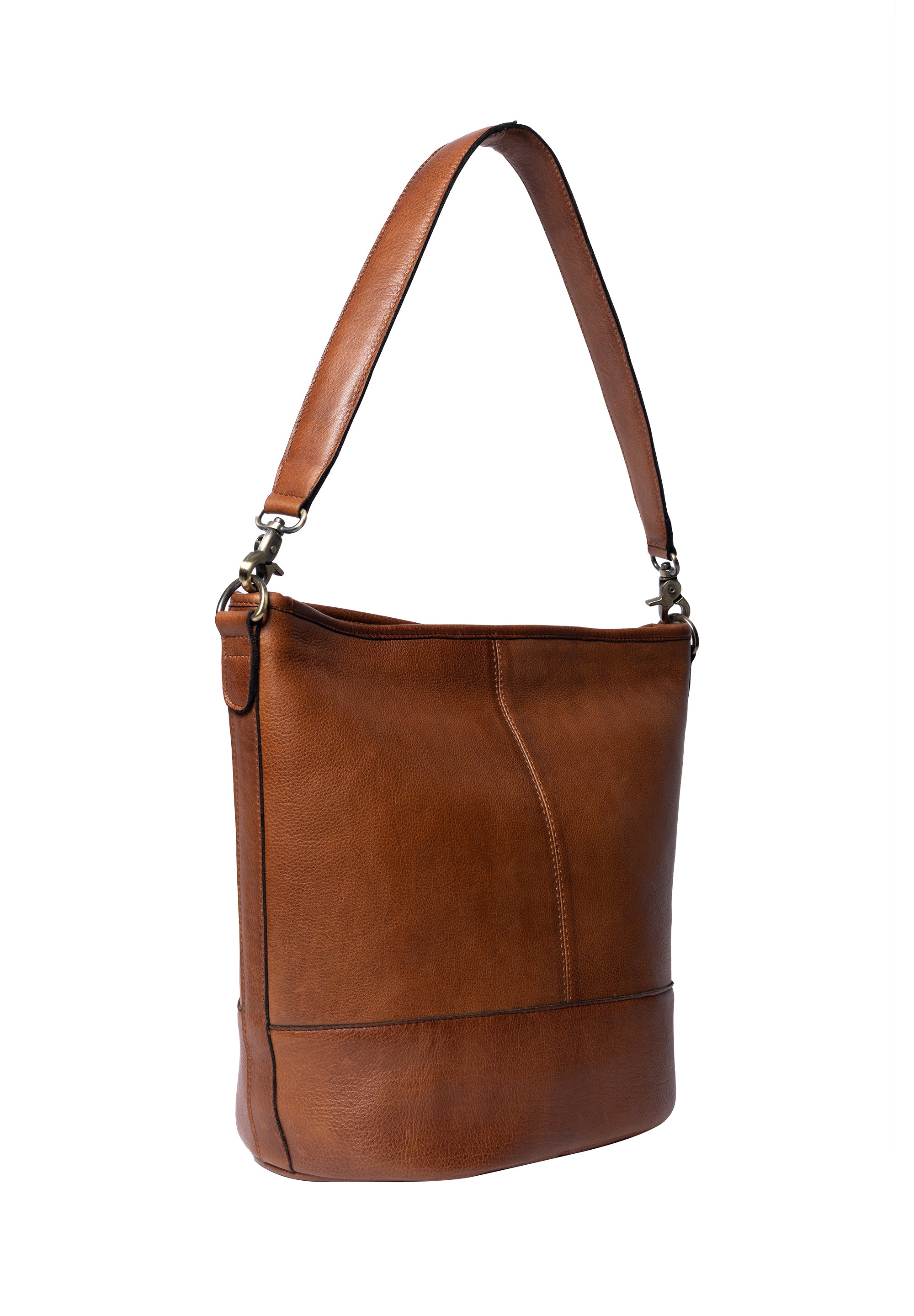 Nomi Skulderveske – Walnut, To reimer