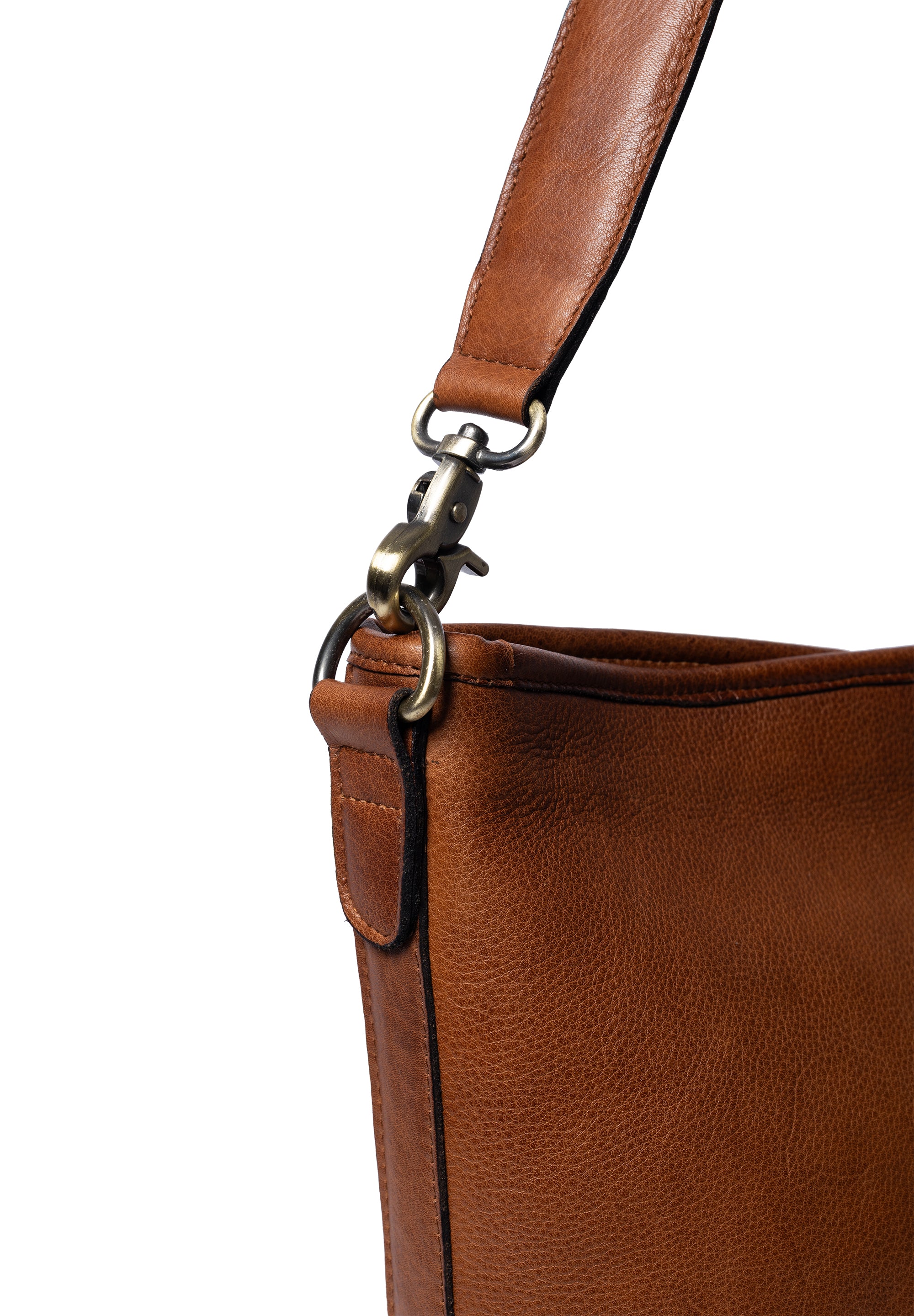 Nomi Skulderveske – Walnut, To reimer