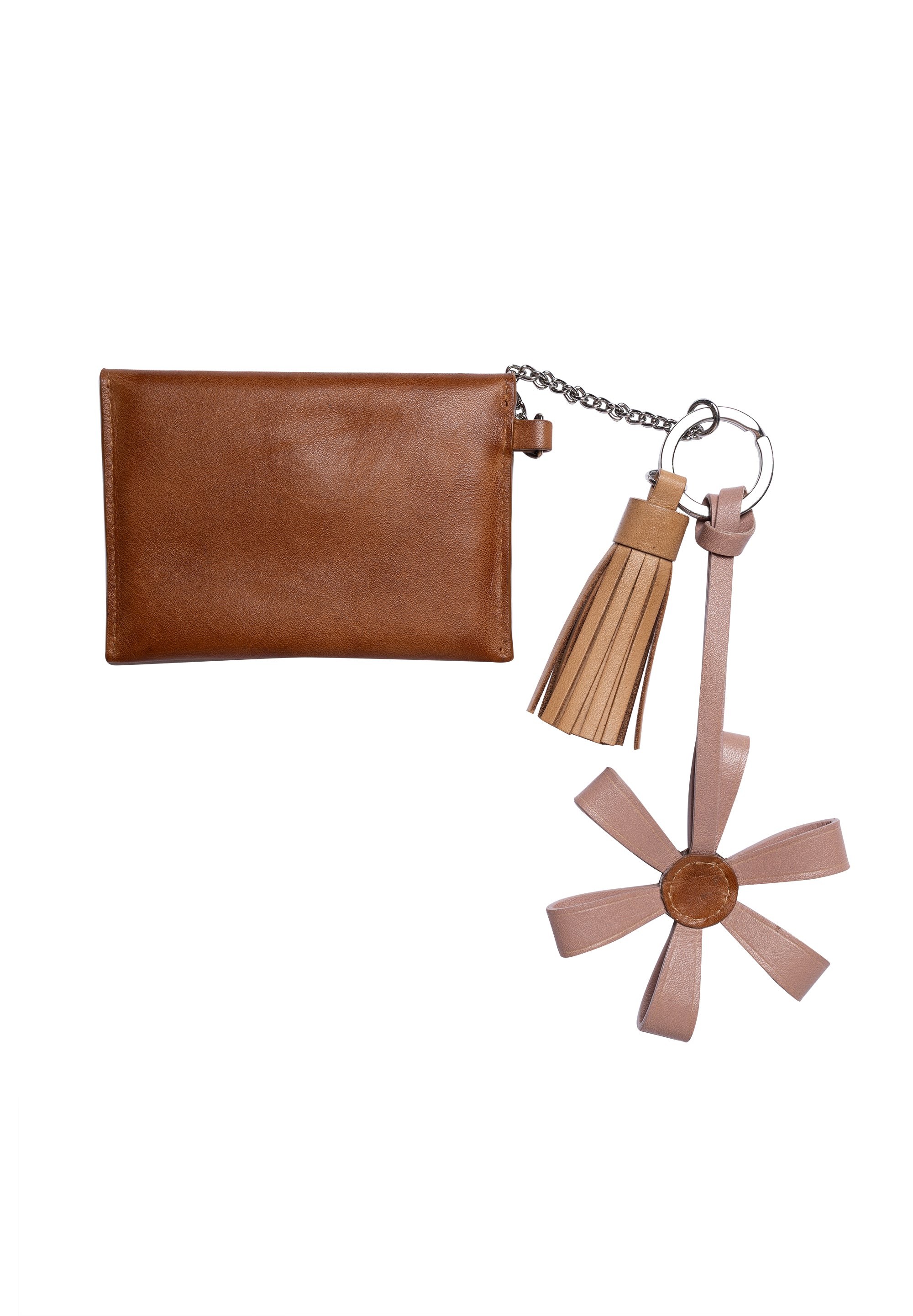 Nøkkelring/veskepynt | Brun | 6613 Nela Keyhanger Tan