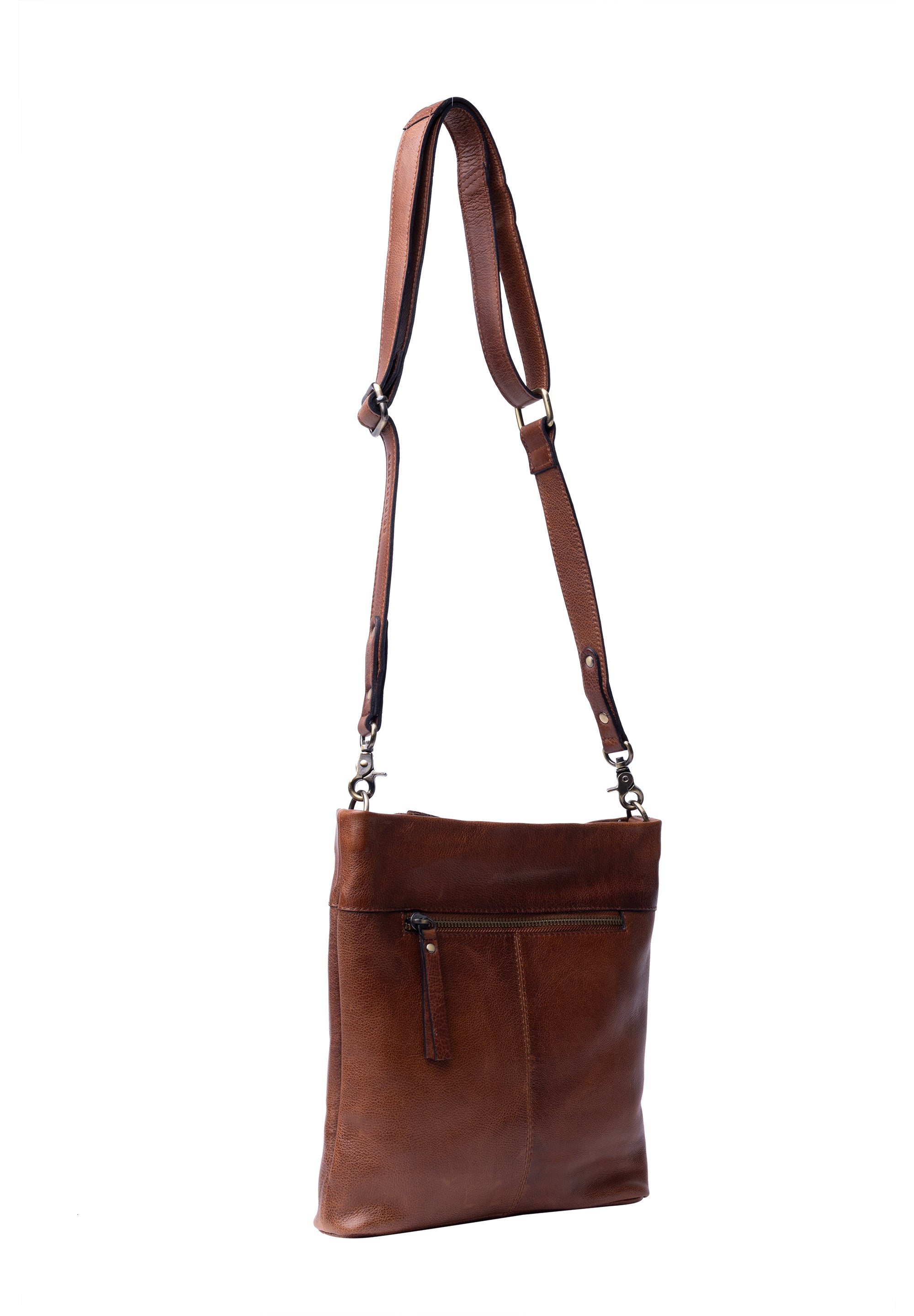 Crossbody veske | Skinn | Walnut | 6643 Olea Small