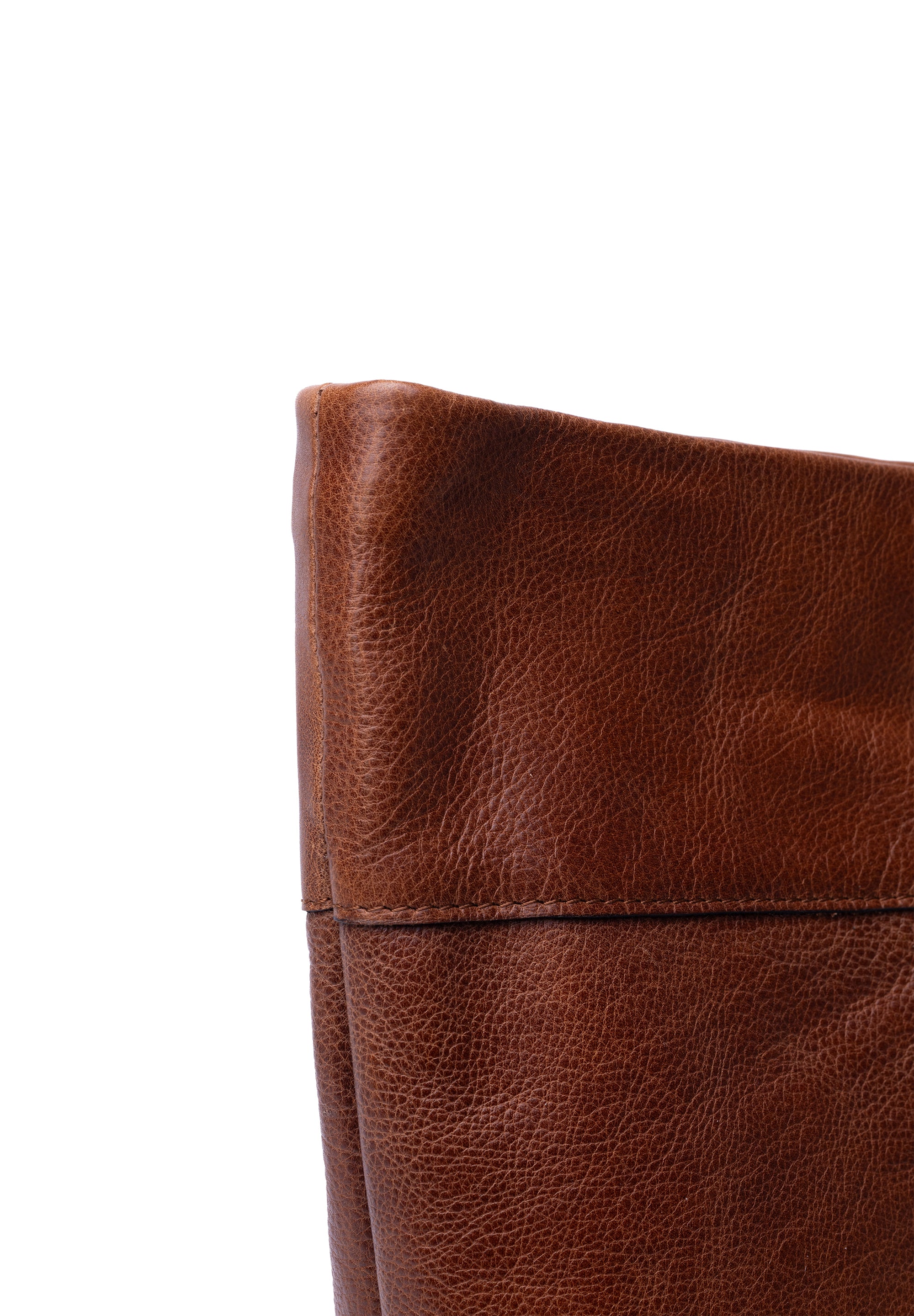 Olea Big Crossbody Veske – Skinn, Walnut, Justerbar langreim