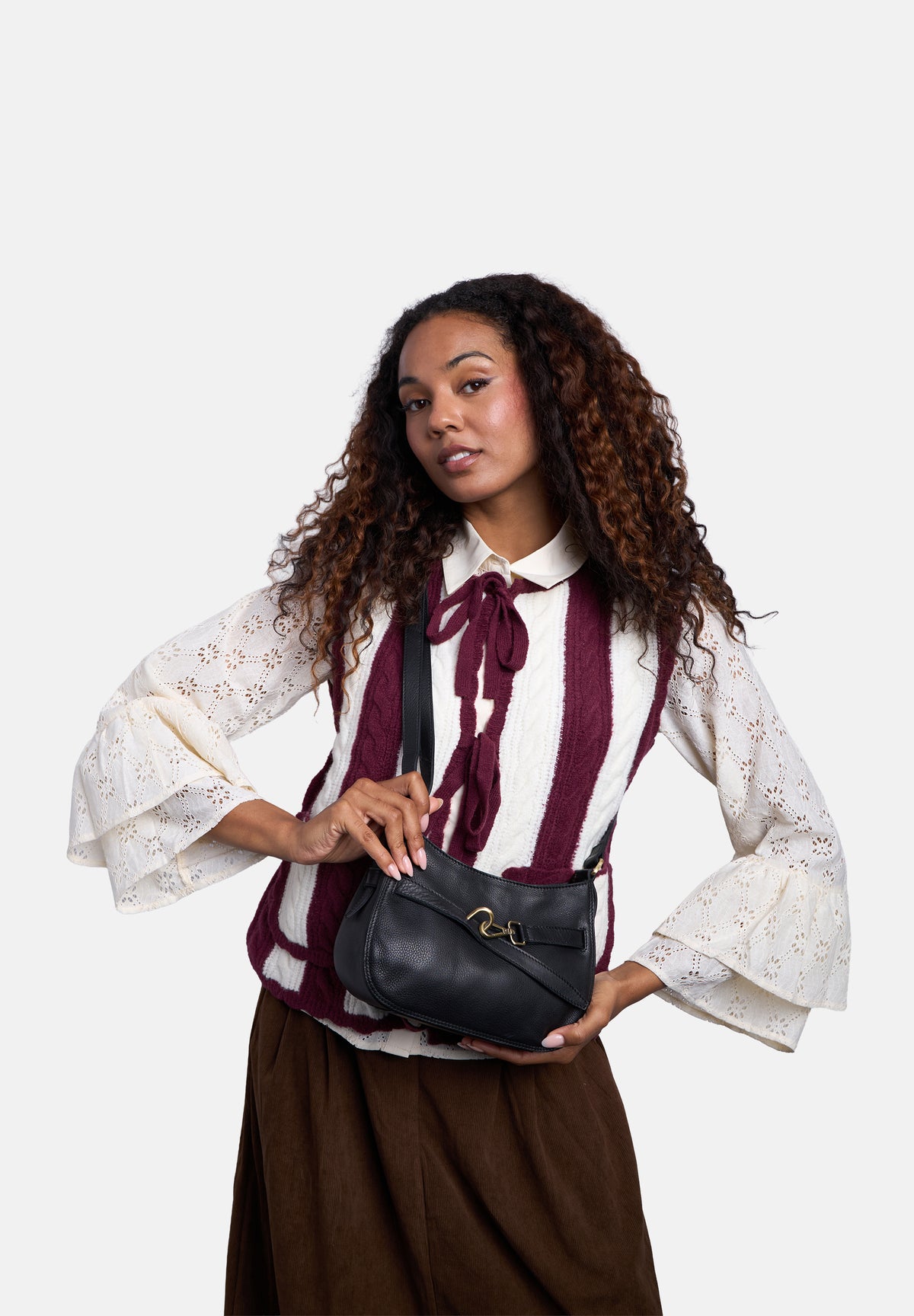 Sif Small Crossover skinnveske, Sort