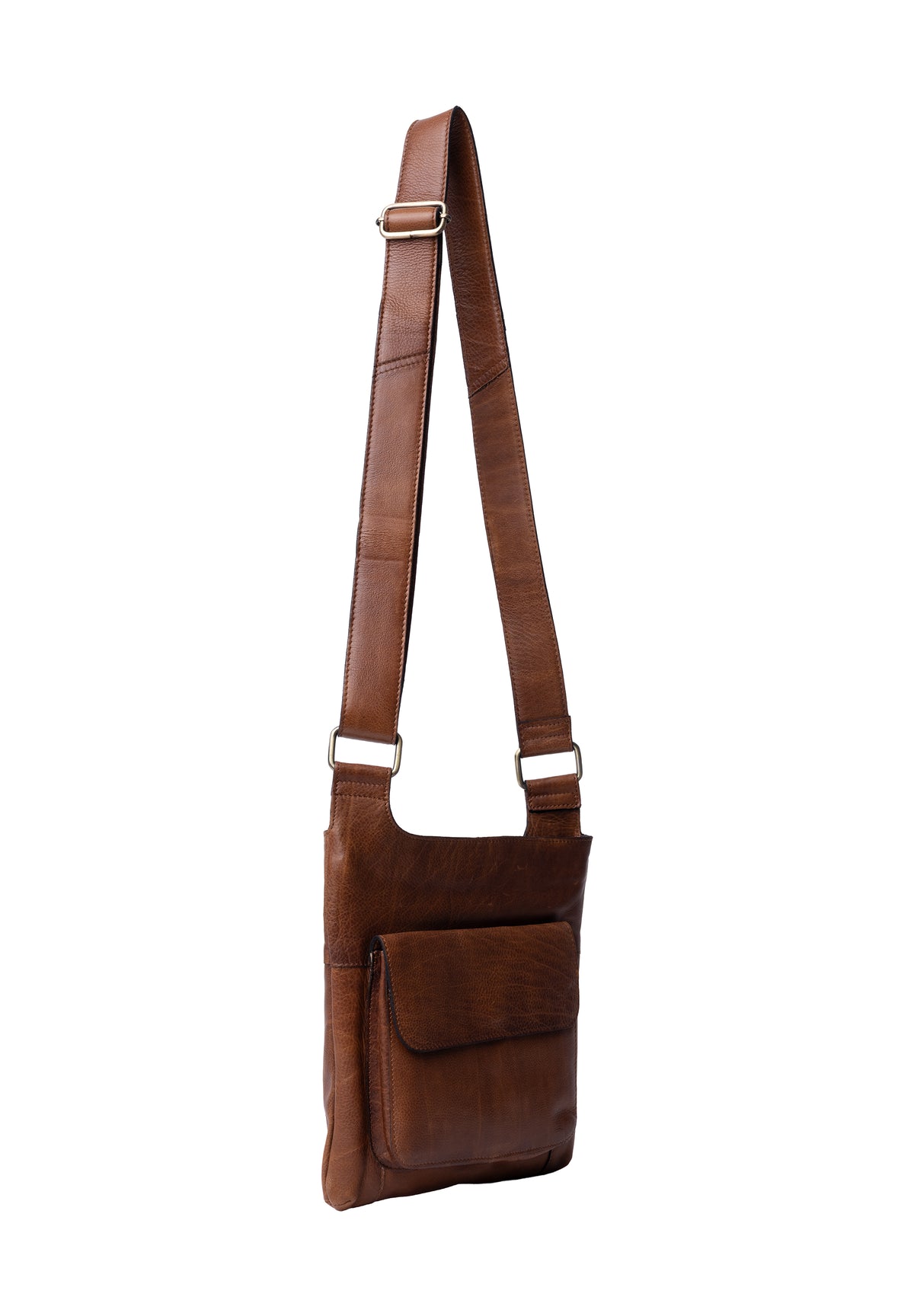 Sara Small Crossover skinnveske, Walnut