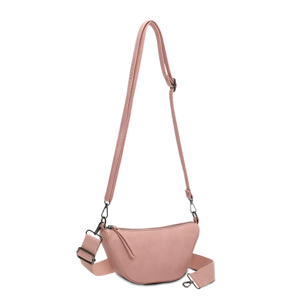 Crossbody Veske | To reimer | Lys rosa | 5061200 Duffy