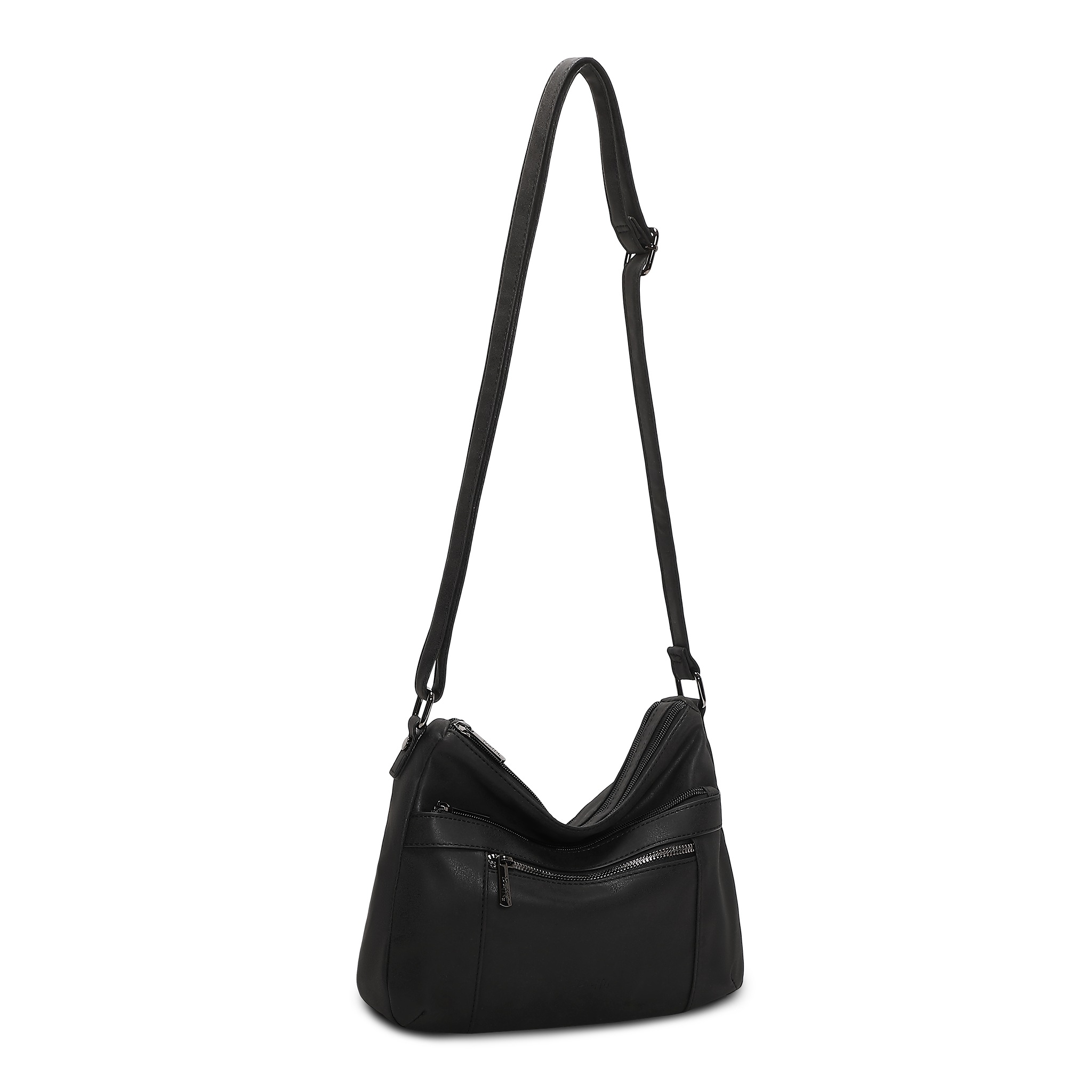 Crossbody/Skulder Veske | Doble hovedrom | Sort | 5053605